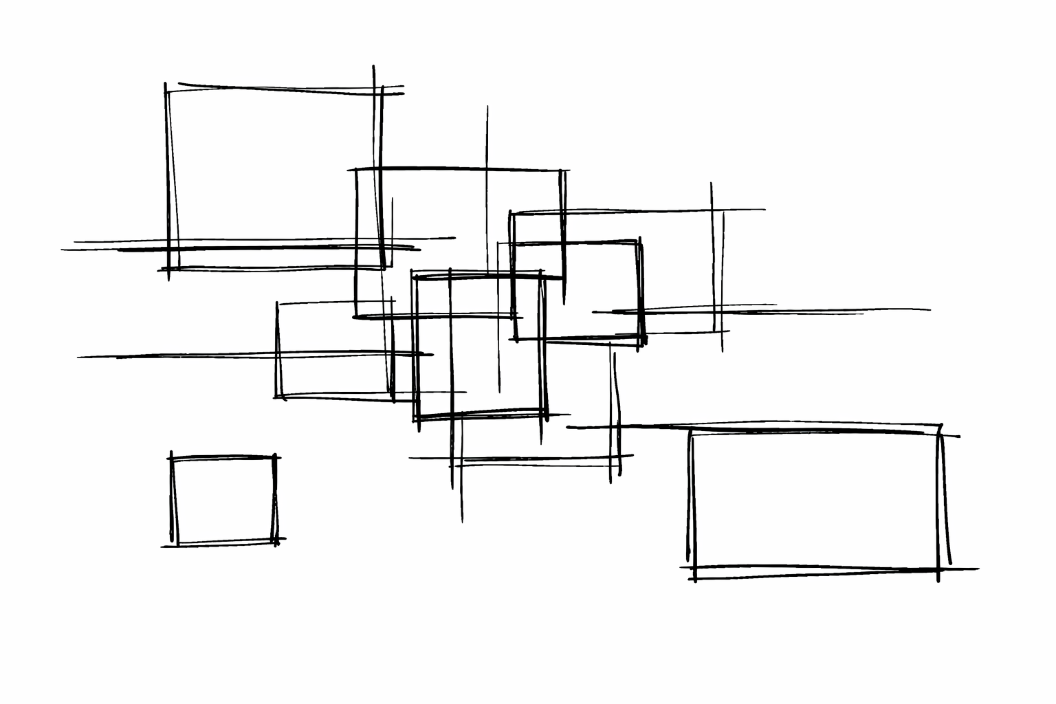 Decorative line drawing