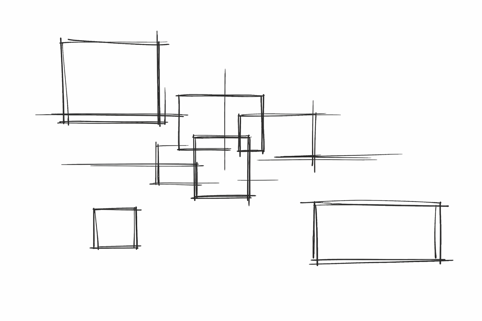 Decorative line drawing