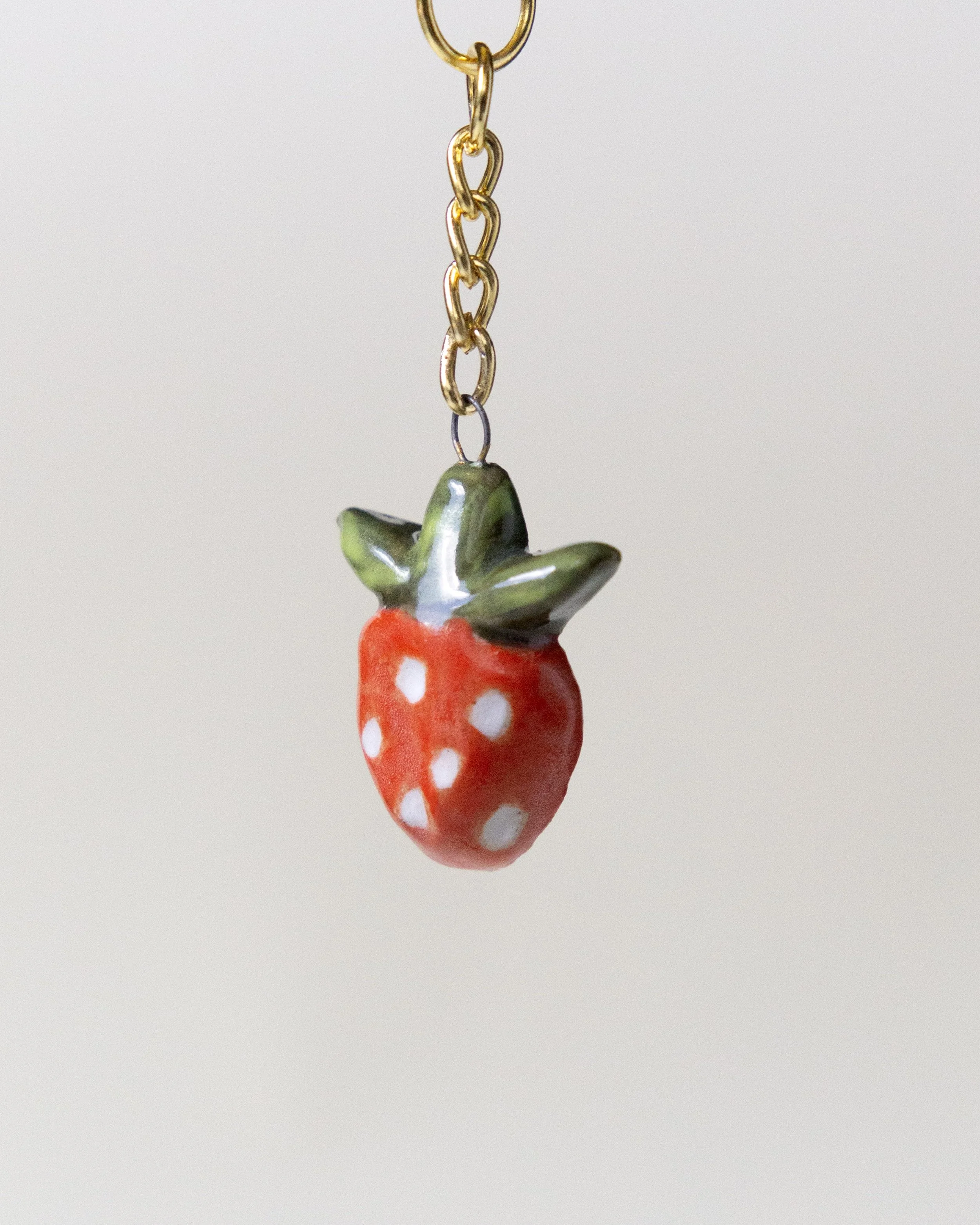 Summer Strawberry Keychain