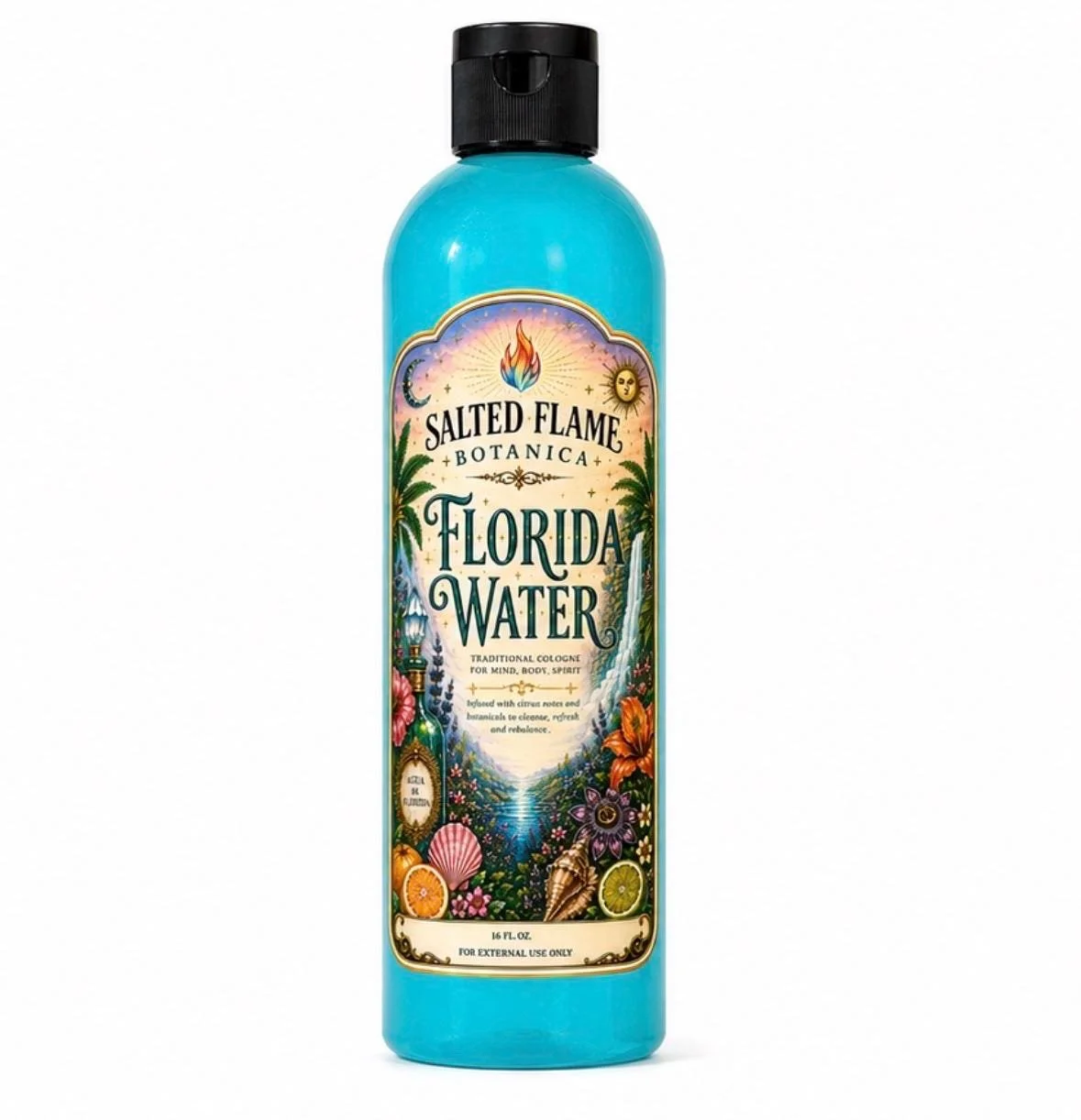 Florida Water 16 oz | Spiritual Cleansing Water | Altar Wash | Hoodoo Supply | Ritual Bath | Energy Cleansing | Botanical Cologne