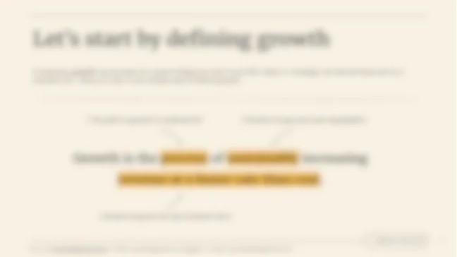Blurry image of a document with the heading 'Let's start by defining speech,' containing several sections of text and highlighted portions.