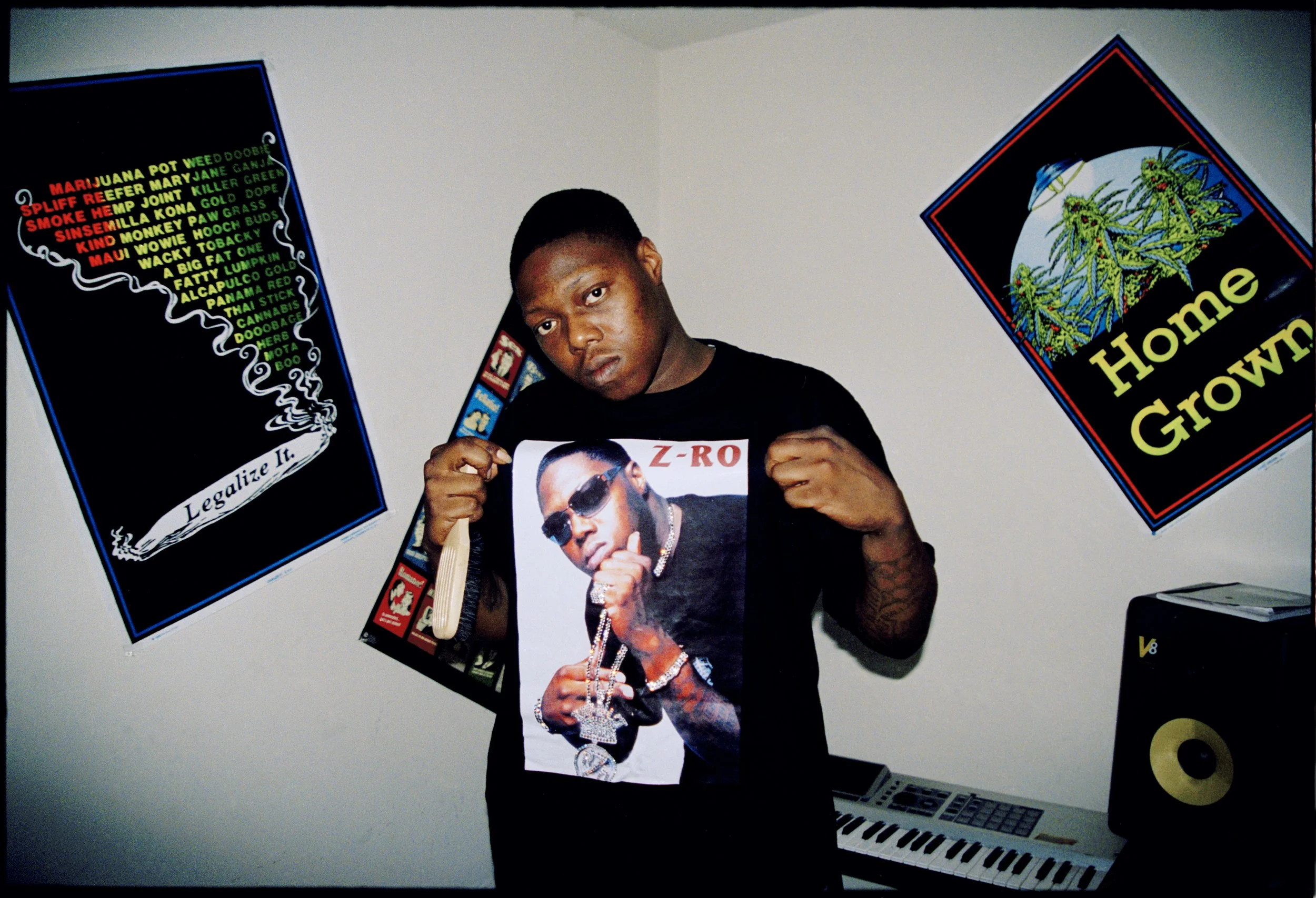 Z-Ro in his Home Studio