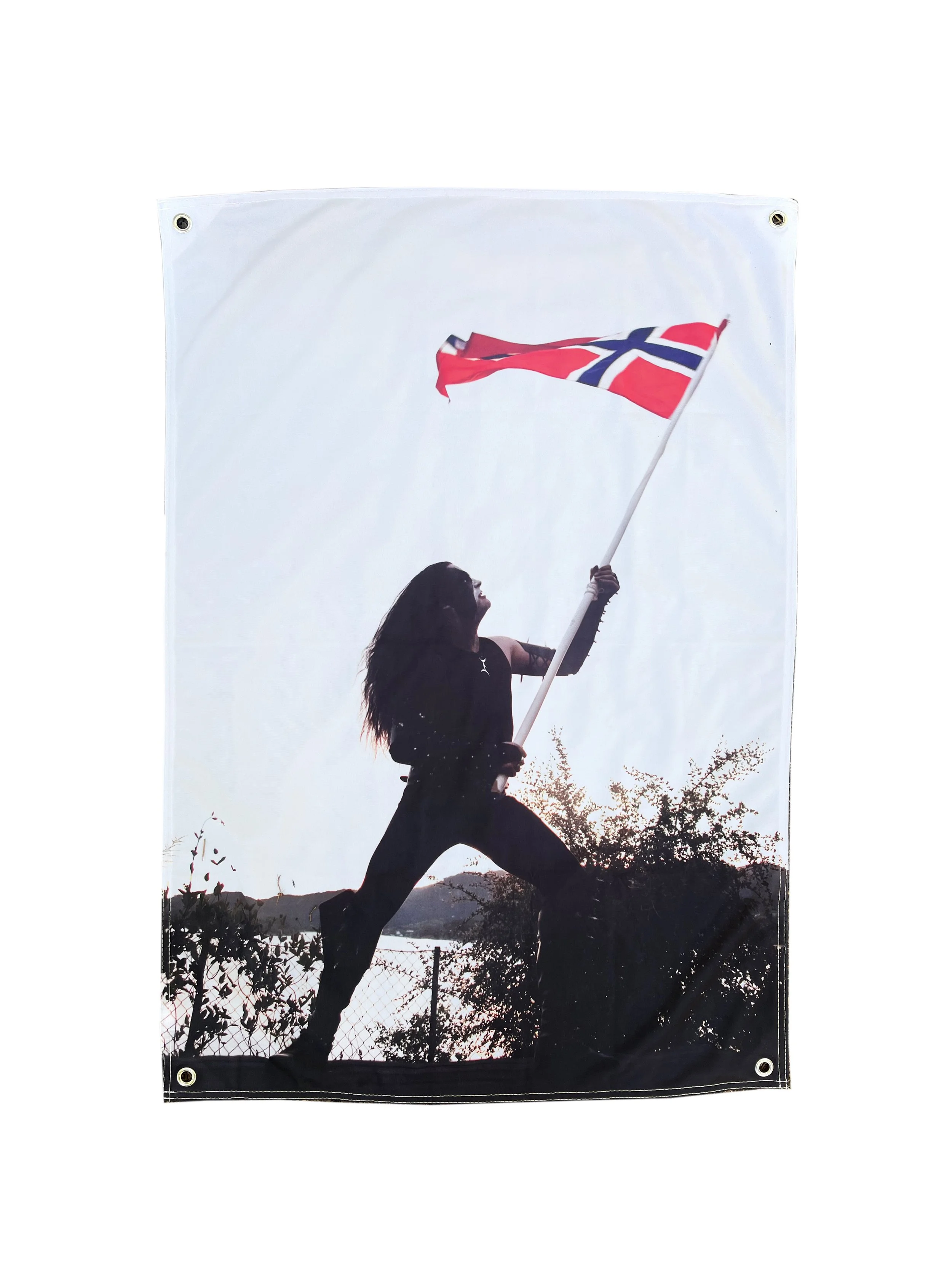 TNBM Flag V: "Abbath with Norwegian Flag" (24x36")