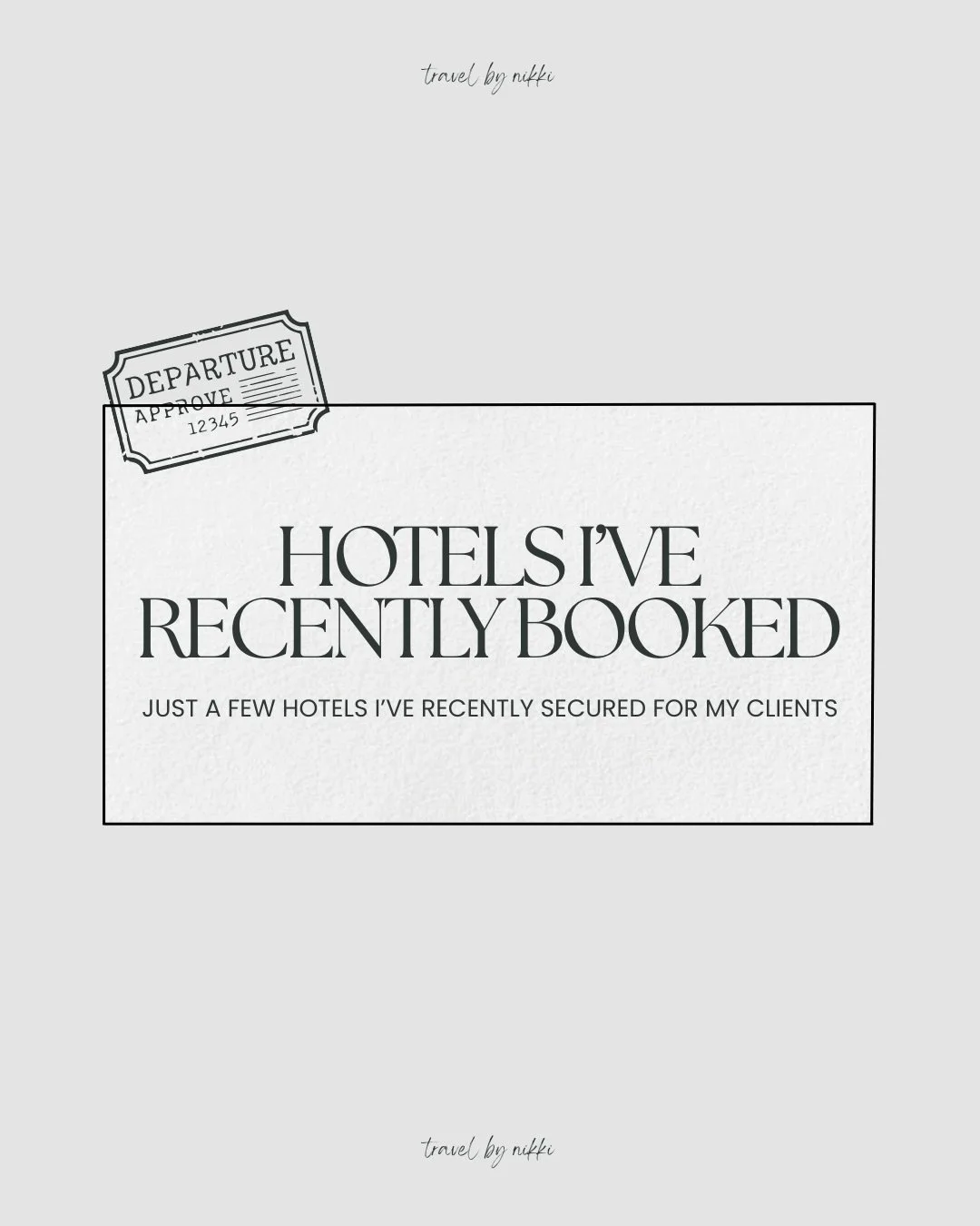 I&rsquo;ve been so busy behind the scenes lately that not every booking has made it to Instagram.👀✈️ But I wanted to highlight a few destinations I&rsquo;ve booked because they&rsquo;re just too good not to share! ✨

Here are some of the places my c