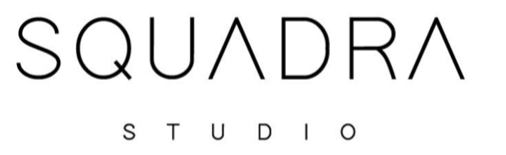 Logo of Squadra Studio with black text on a white background.