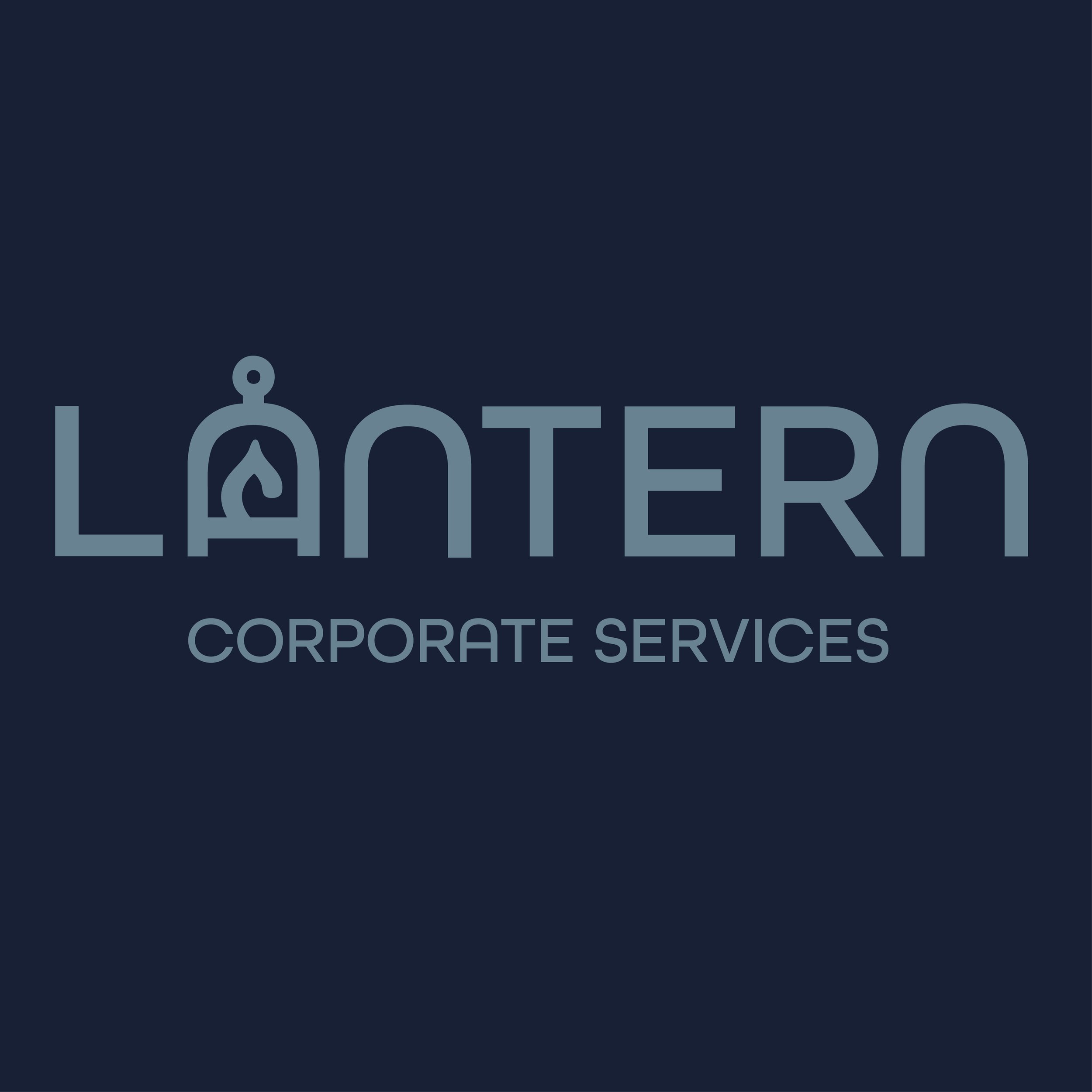 Logo for Lantern Corporate Services with a stylized lantern icon.
