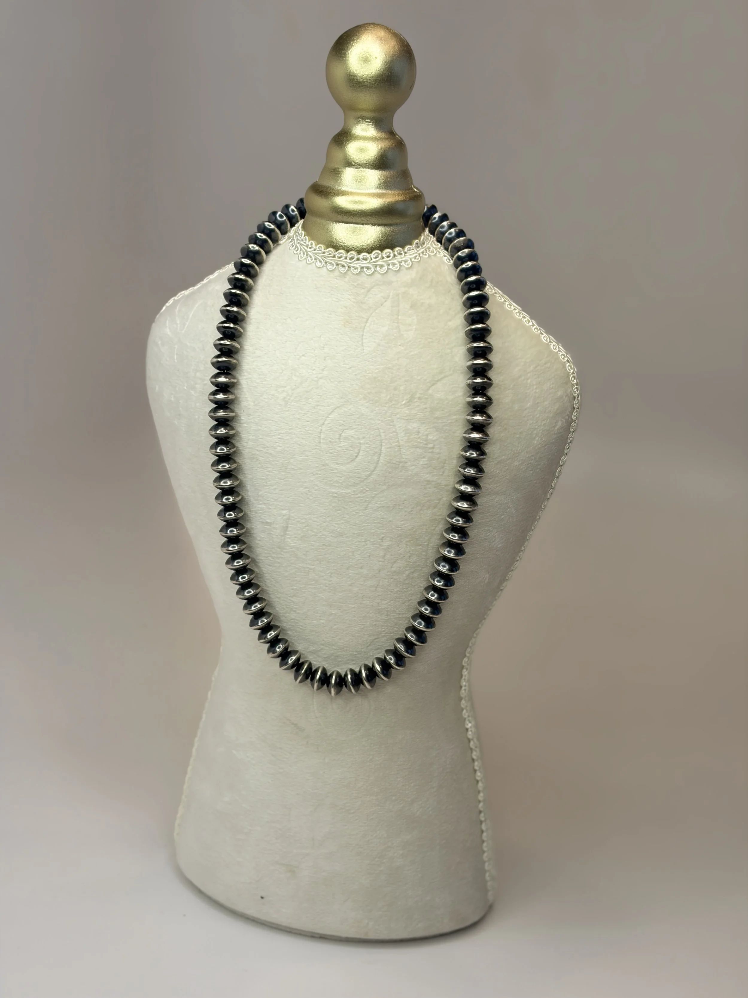 Sterling Silver 18" 8mm Pearls