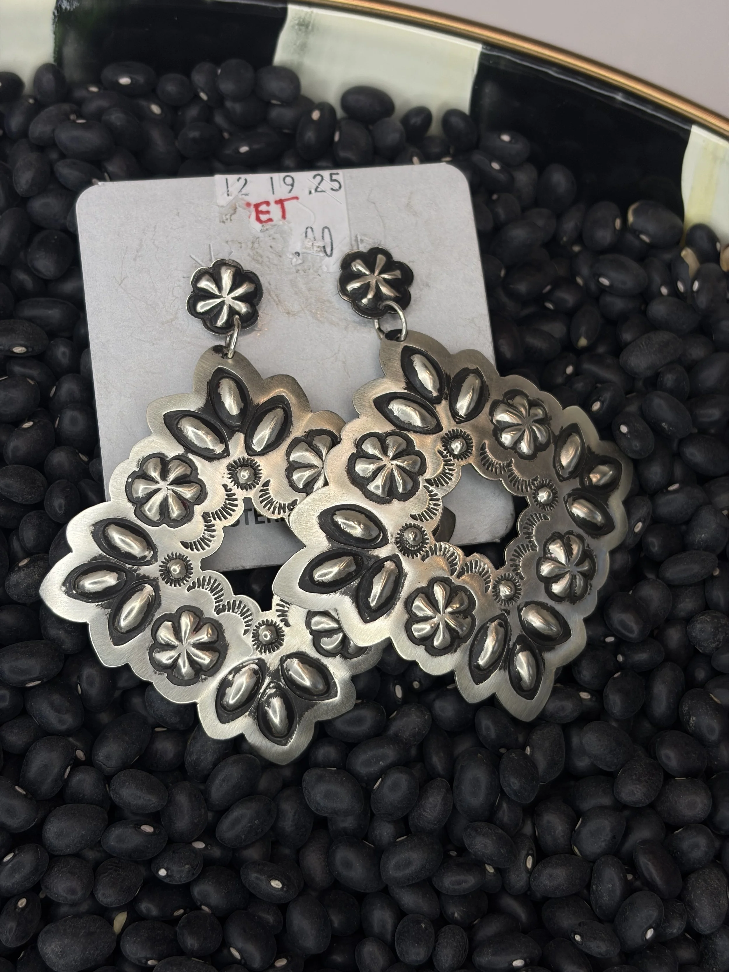 Navajo Sterling Silver Star Dangle Earring