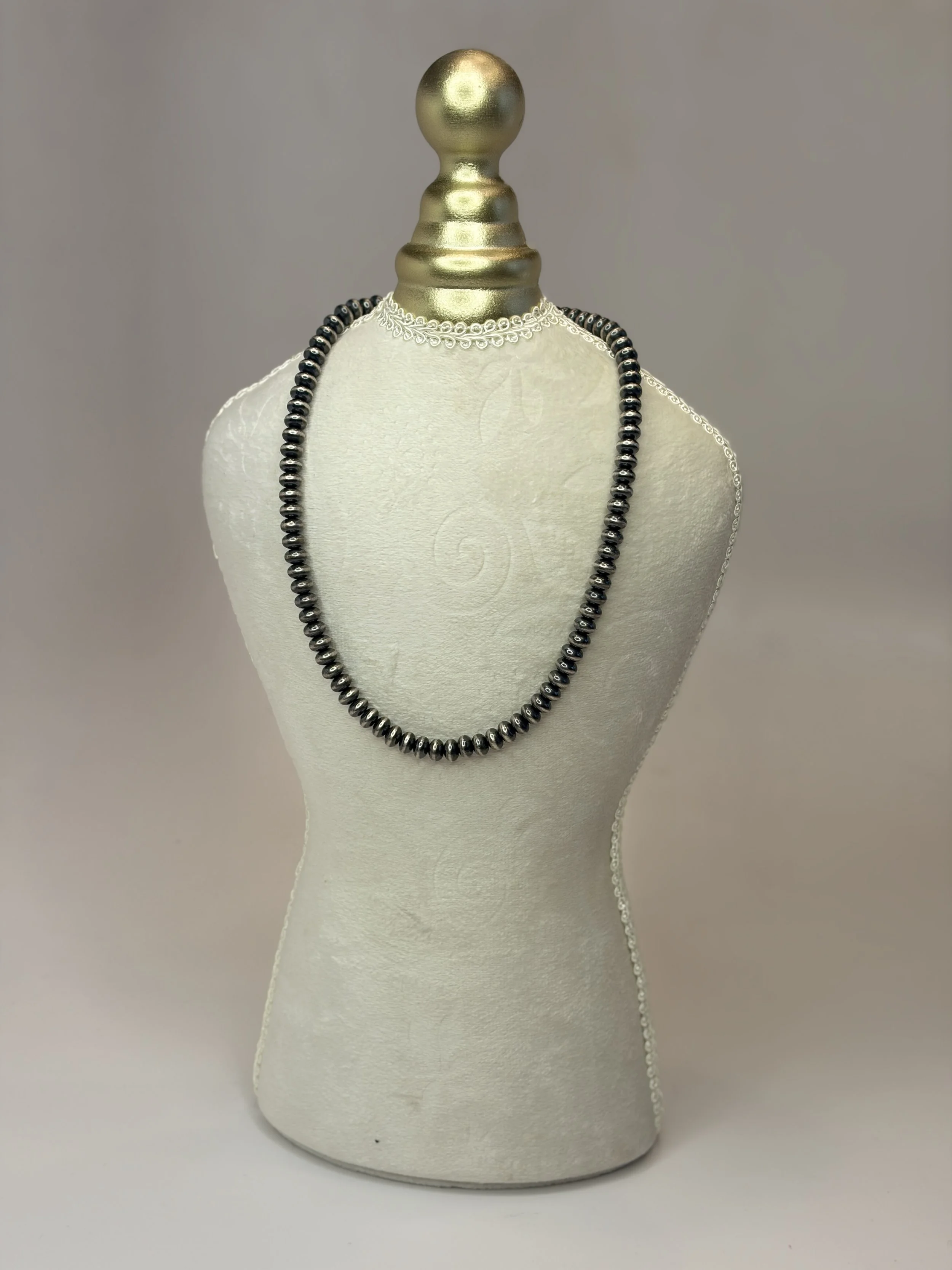 Sterling Silver 16" 7mm Saucer Bead