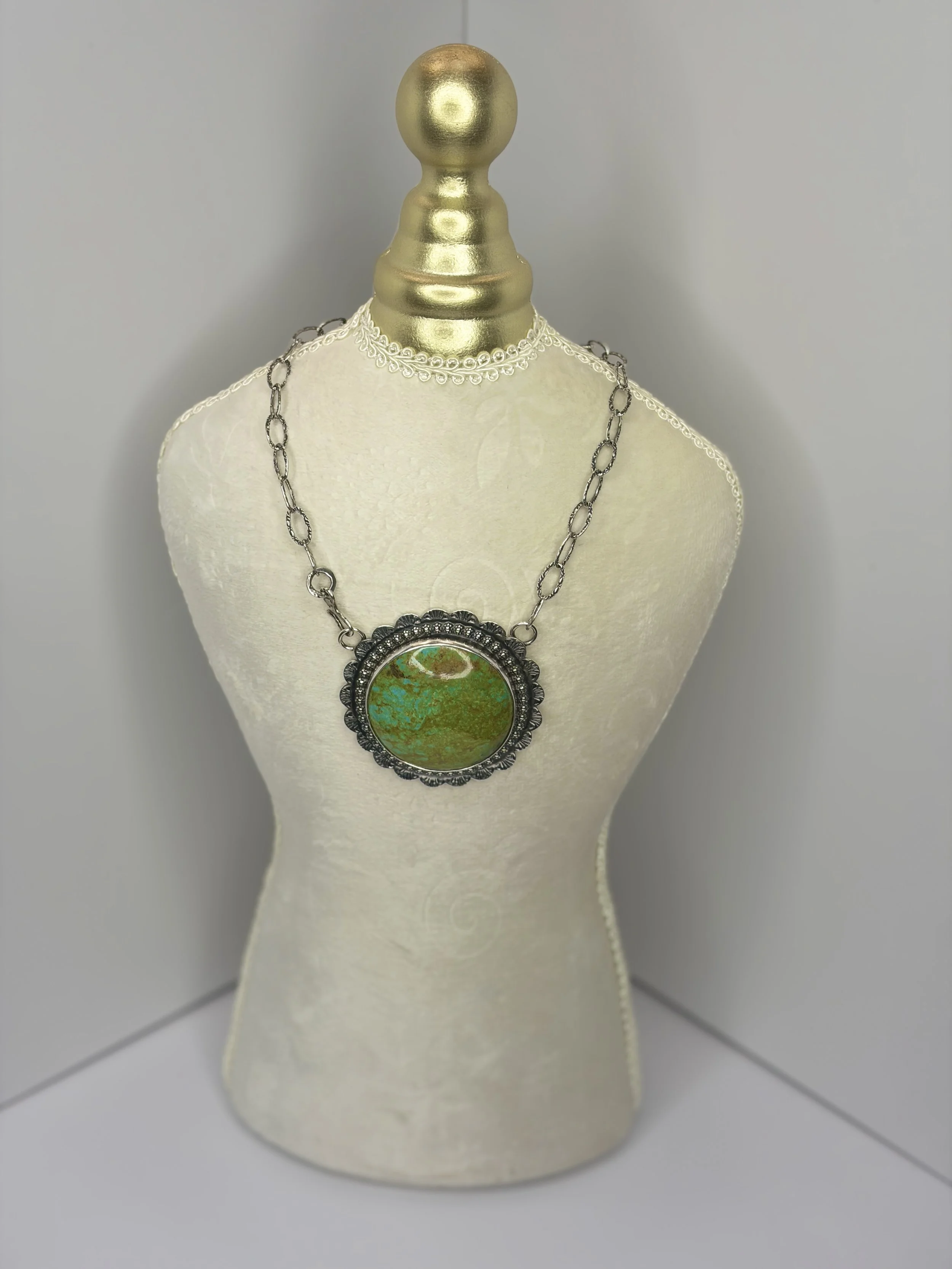 Royston Turquoise Statement Pendant Necklace