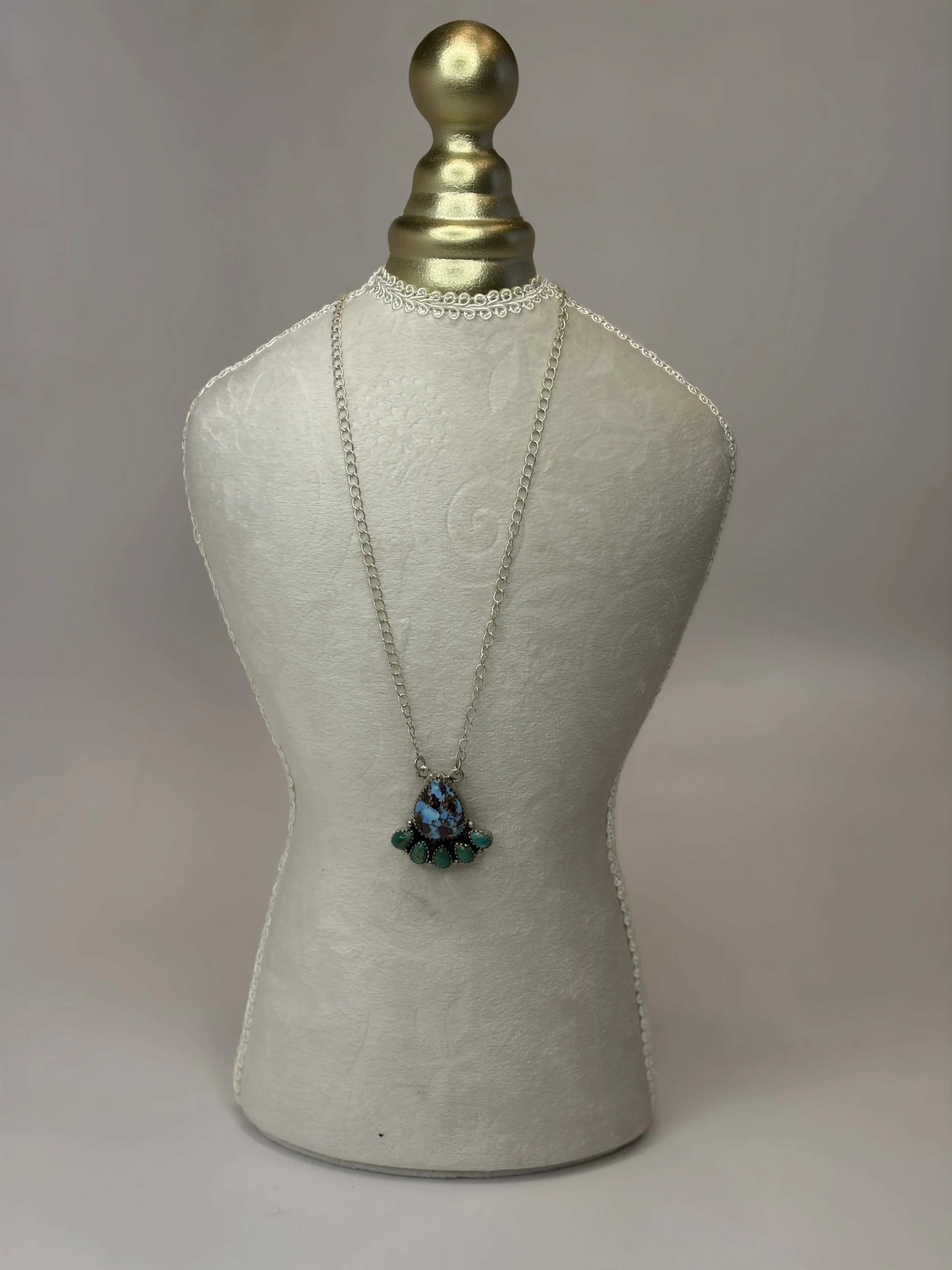 Non-Native Turquoise & Sterling Necklace