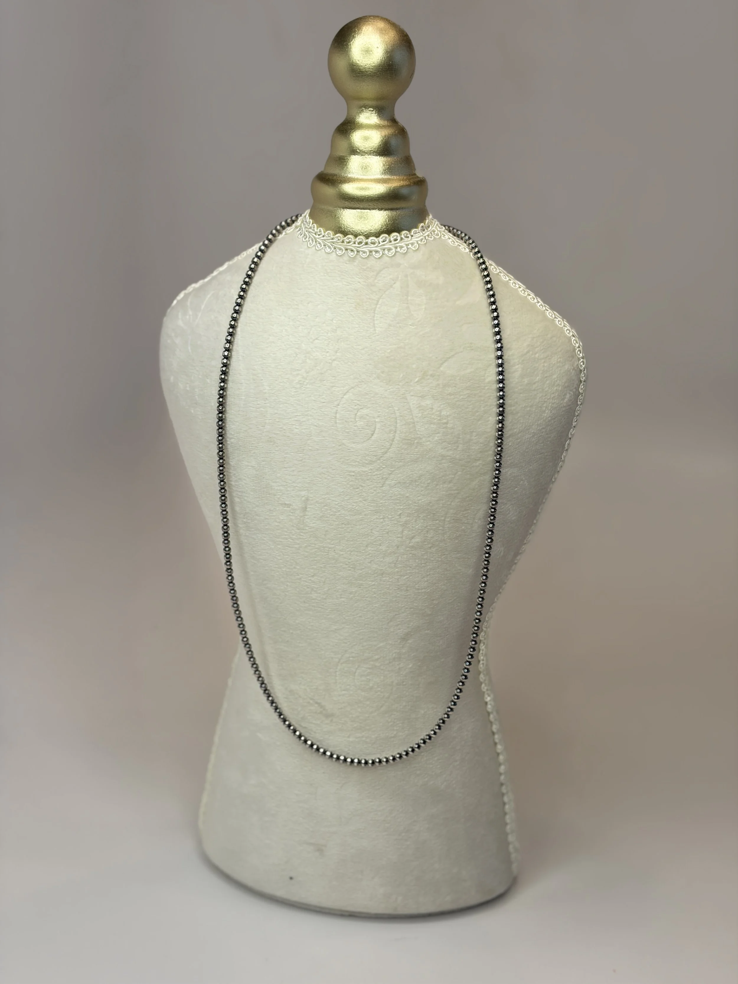 Sterling Silver 20" 3mm Bead Necklace