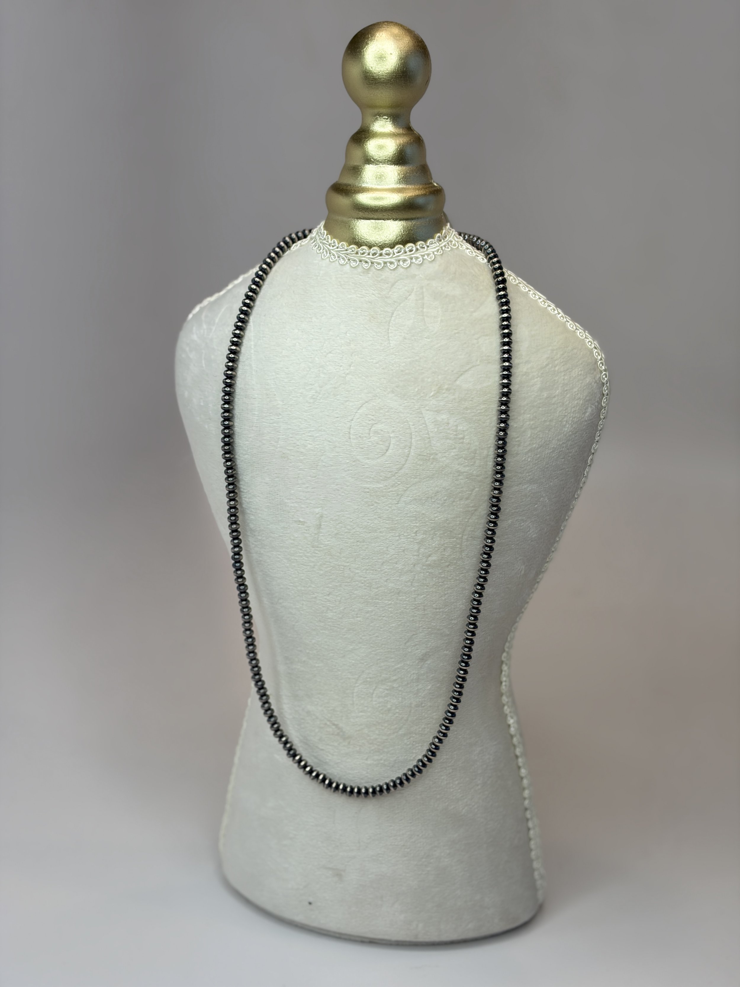 Sterling Silver 20" 4.5mm Saucer Bead