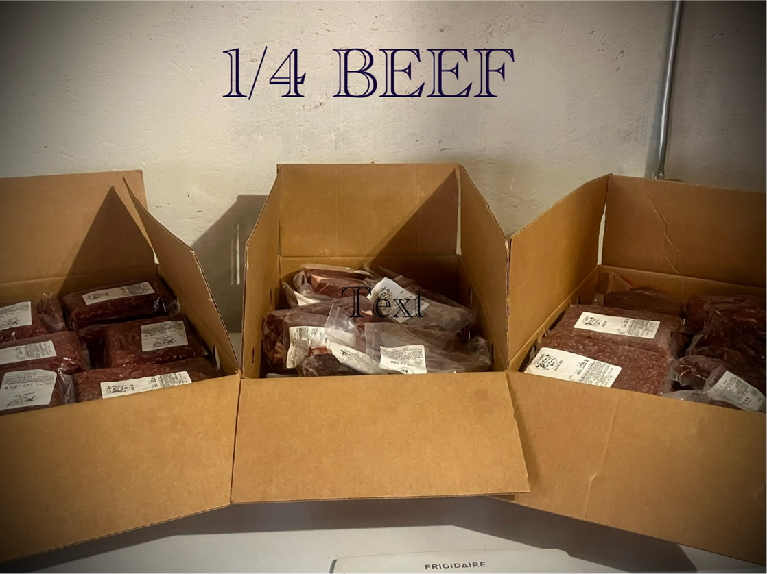 ¼ Beef Order
