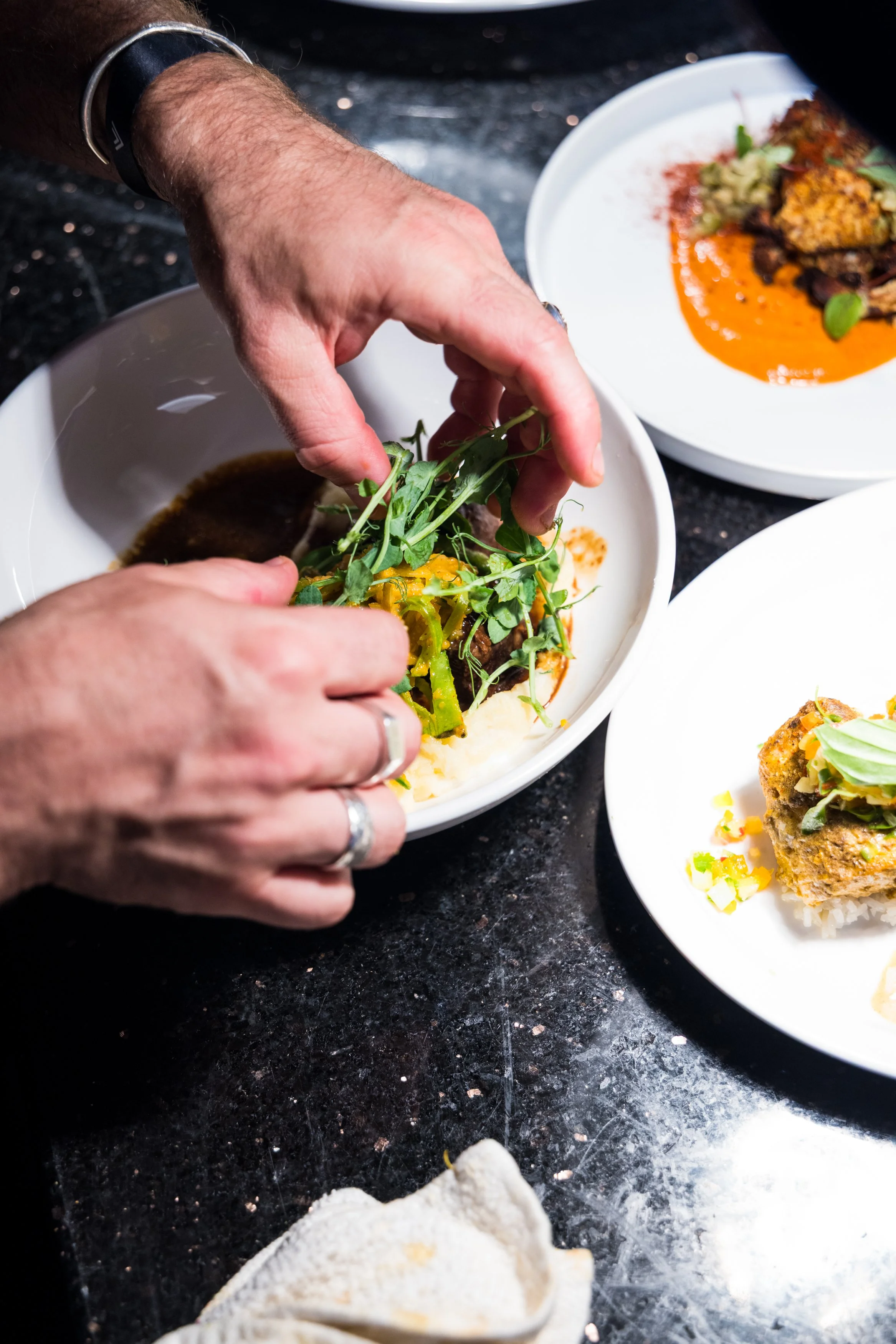 Enomah with Chef Gabe 