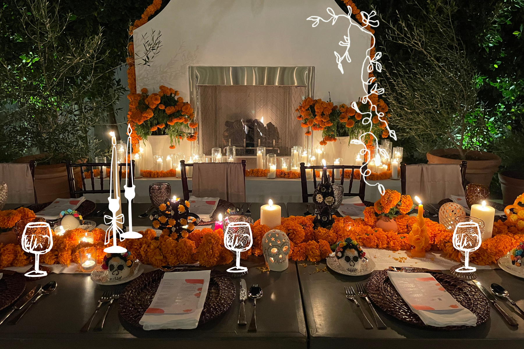 Dia de Los Muertos dinner