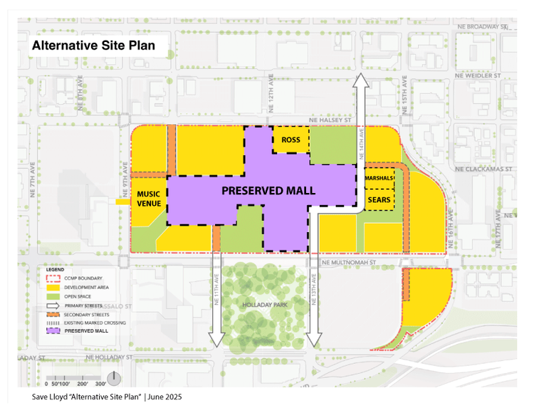 Alternative plan — Save Lloyd Center Mall