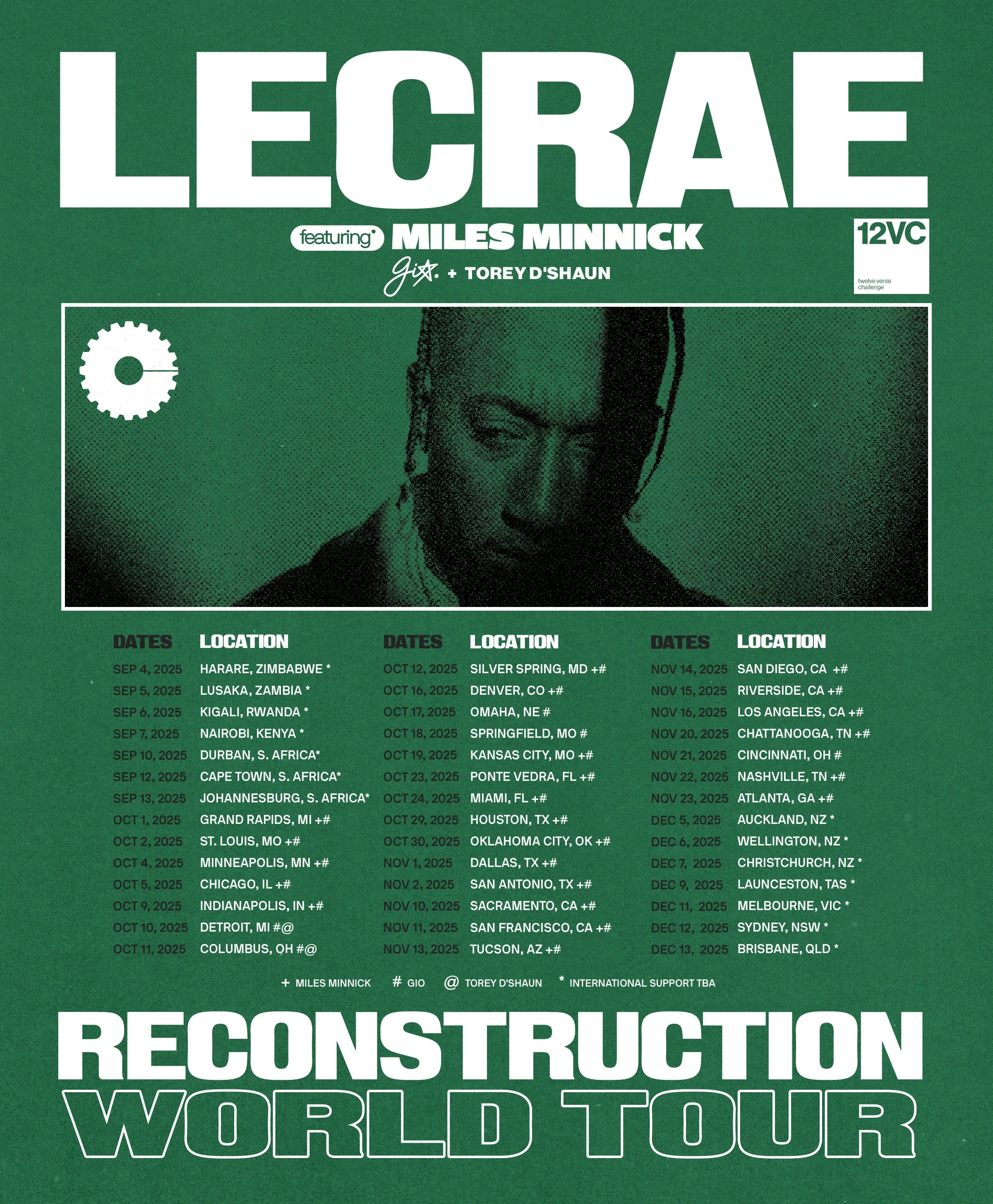 Design: RJV
Brand: Lecrae (World Tour/Promo)