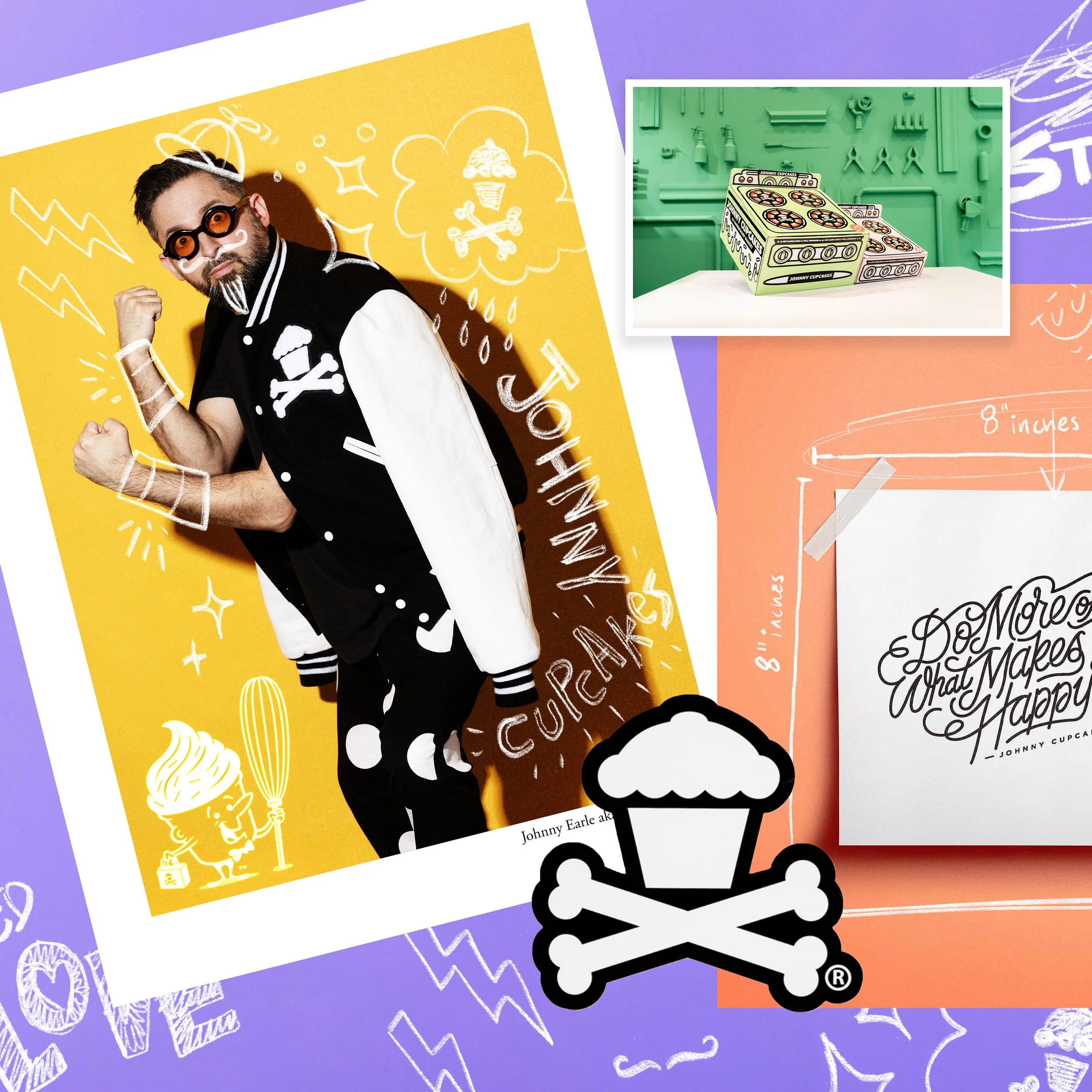 Design: RJV
Brand: Johnny Cupcakes (Merchandise/Promo)