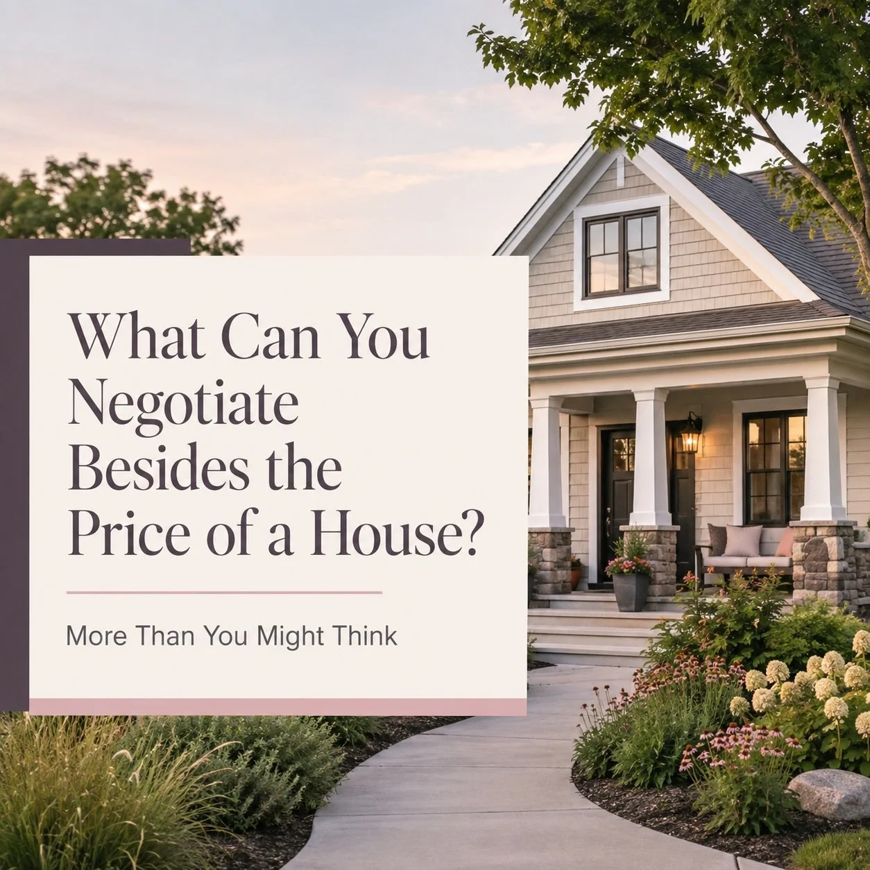 What Can You Negotiate Besides the Price of a House? More Than You Might Think