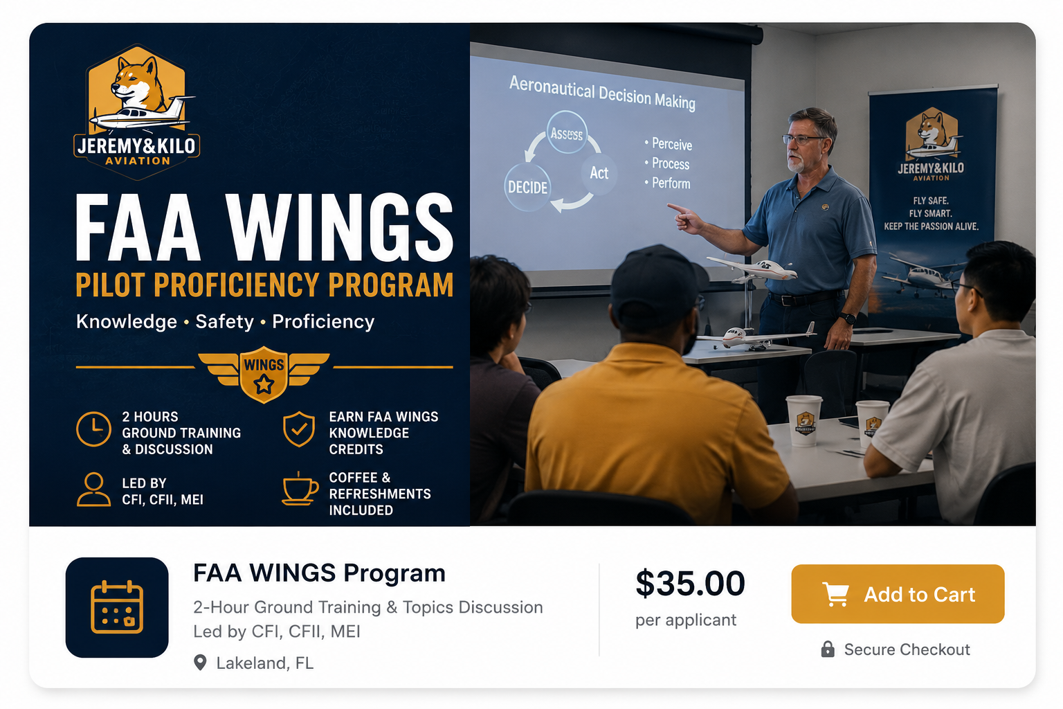 FAA WINGS PROGRAM - Registration Fee