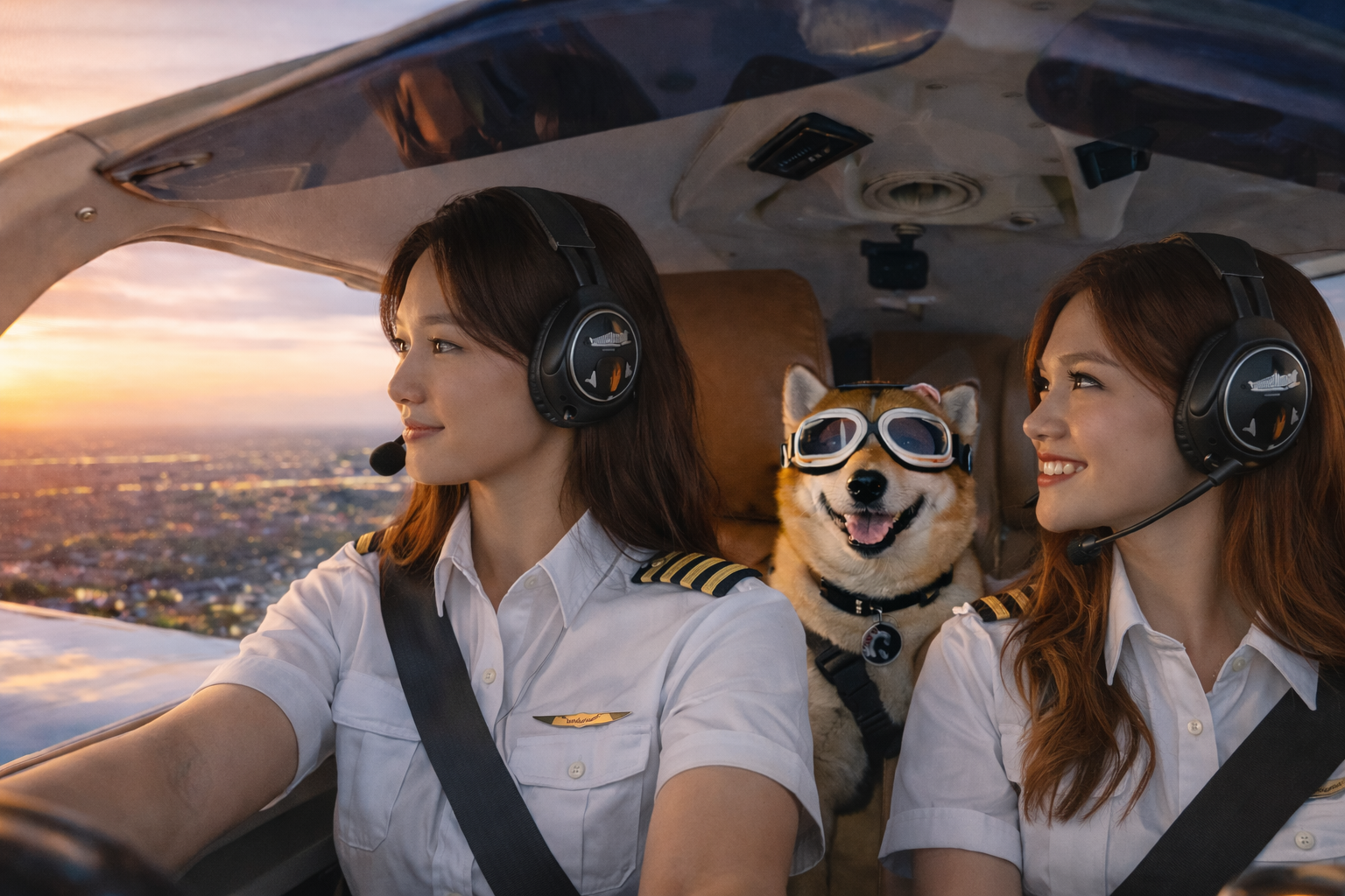 和柴犬Kilo一起飞