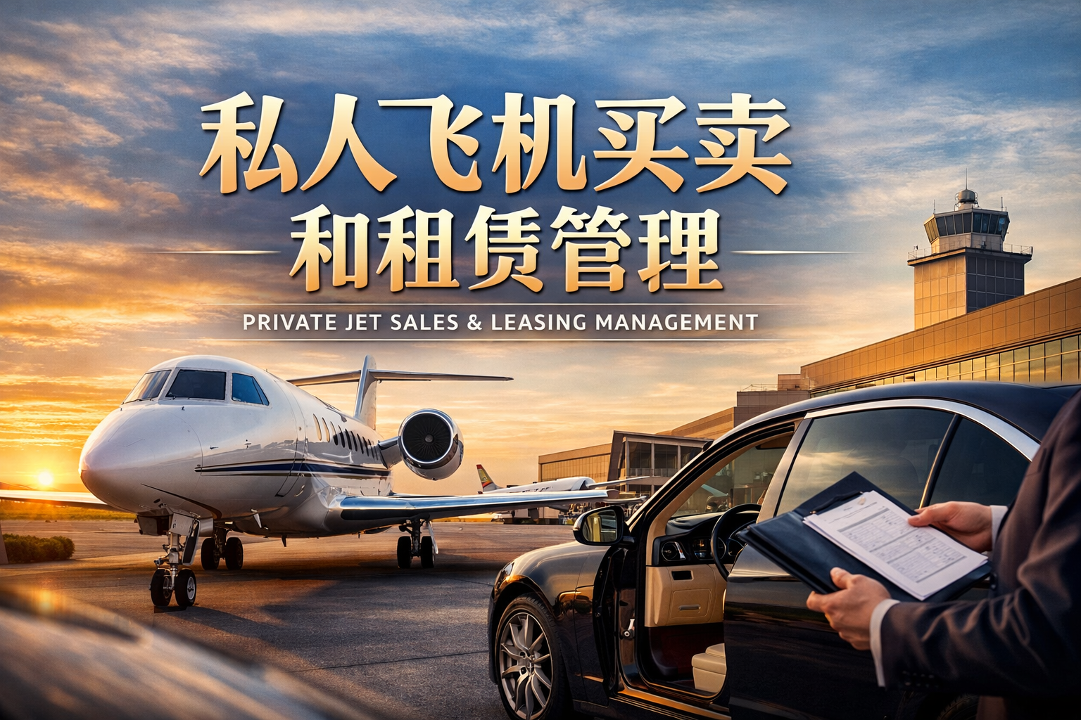 Three private jets inside a spacious aircraft hangar with a reflective floor.