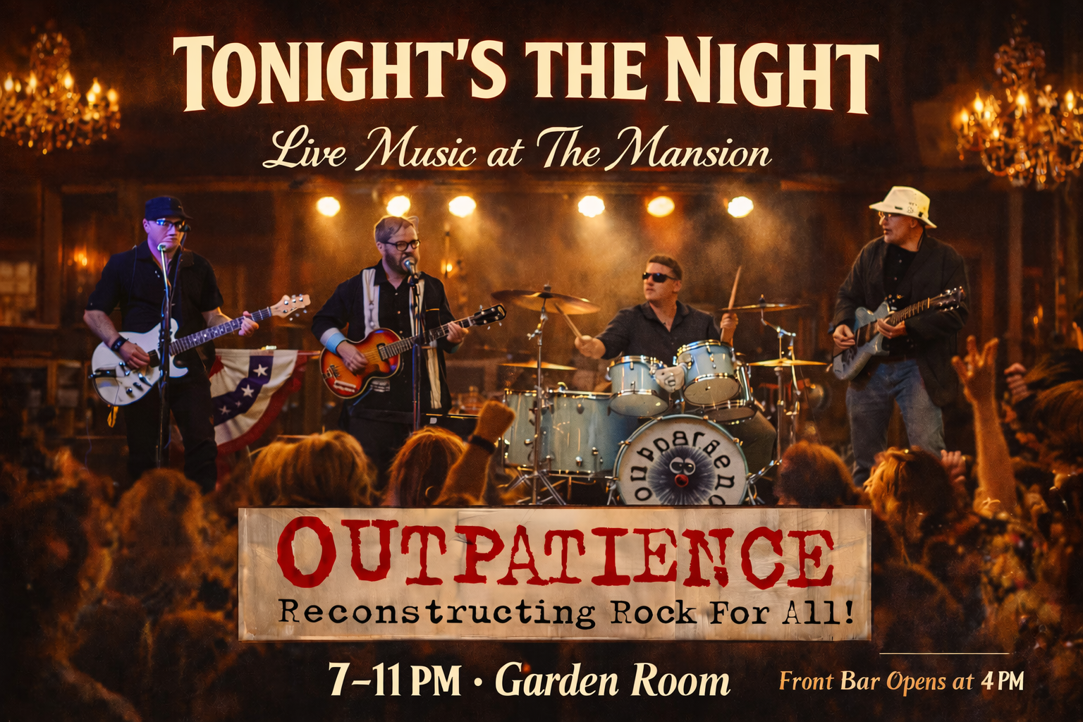 Outpatience Performs Live in the Garden Room