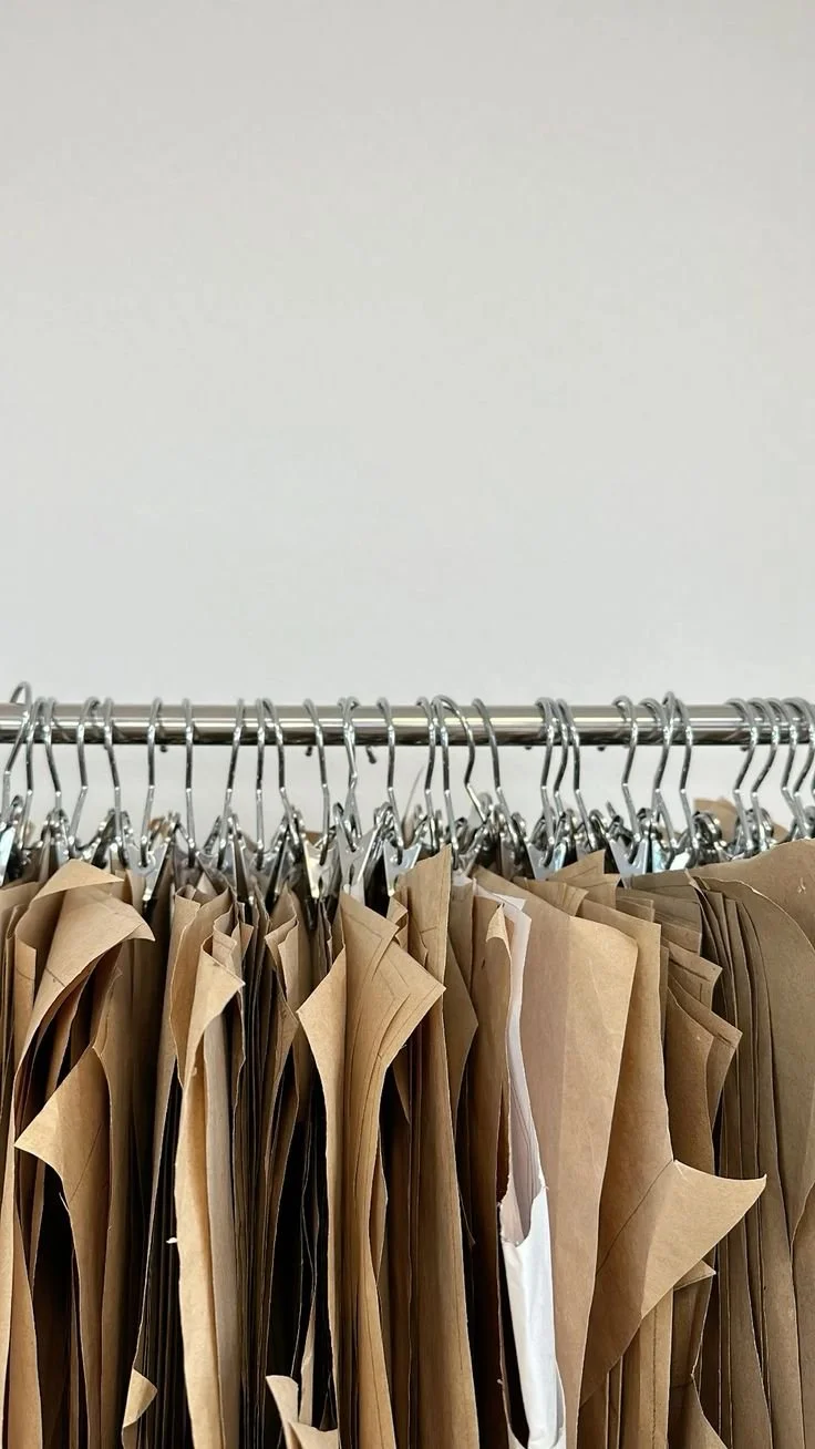 A close up picture of a rack of paper pattern.