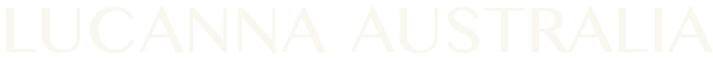 Text reading 'LUCANNA AUSTRALIA' in large uppercase letters.