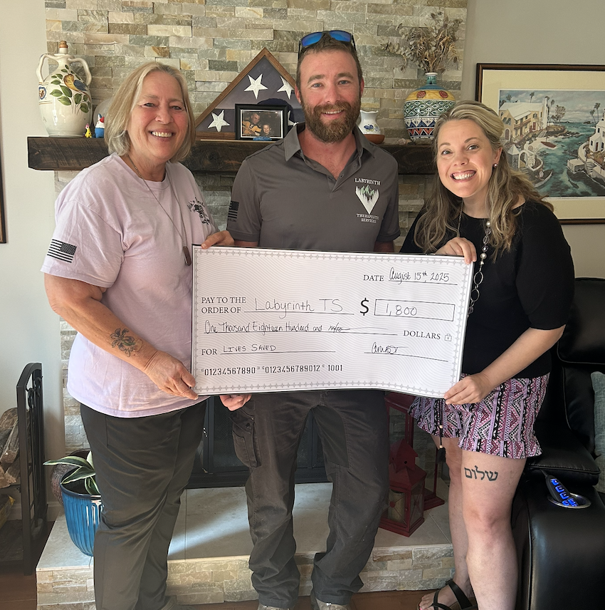First Donation Given (Labrynth)