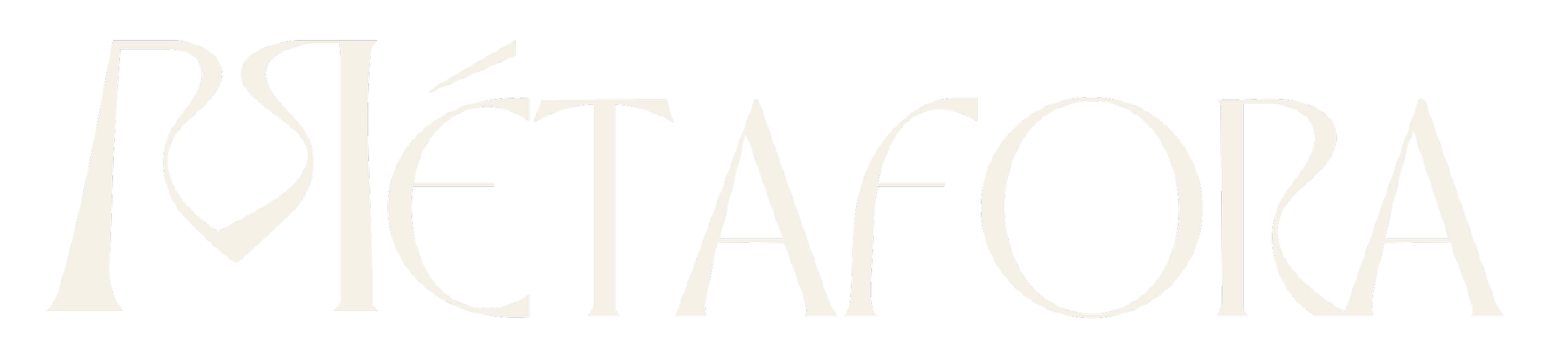 The word 'Métafora' written in stylized white font on a black background.