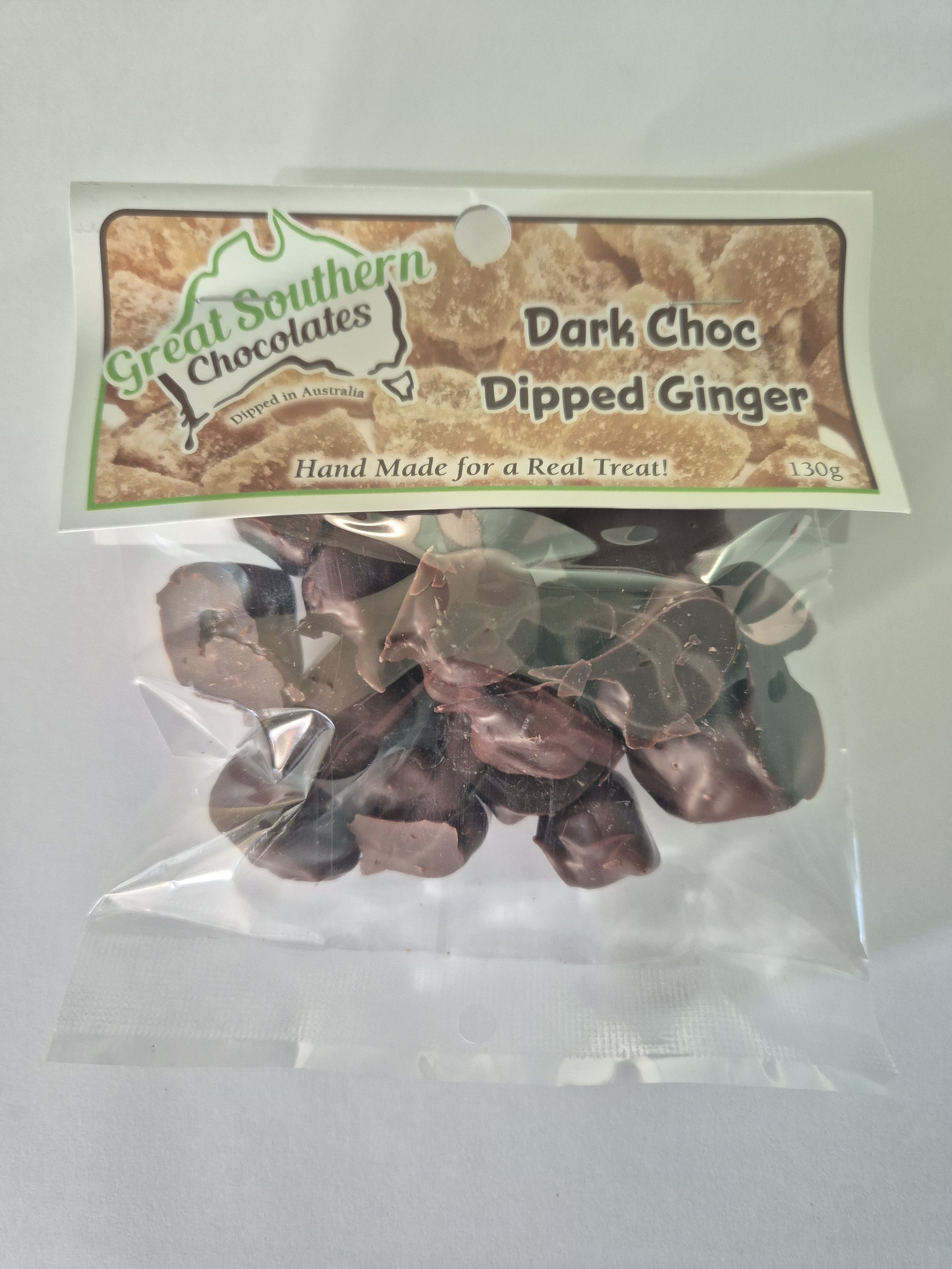 Dark Choc Ginger 130g - Front prepacked.jpg