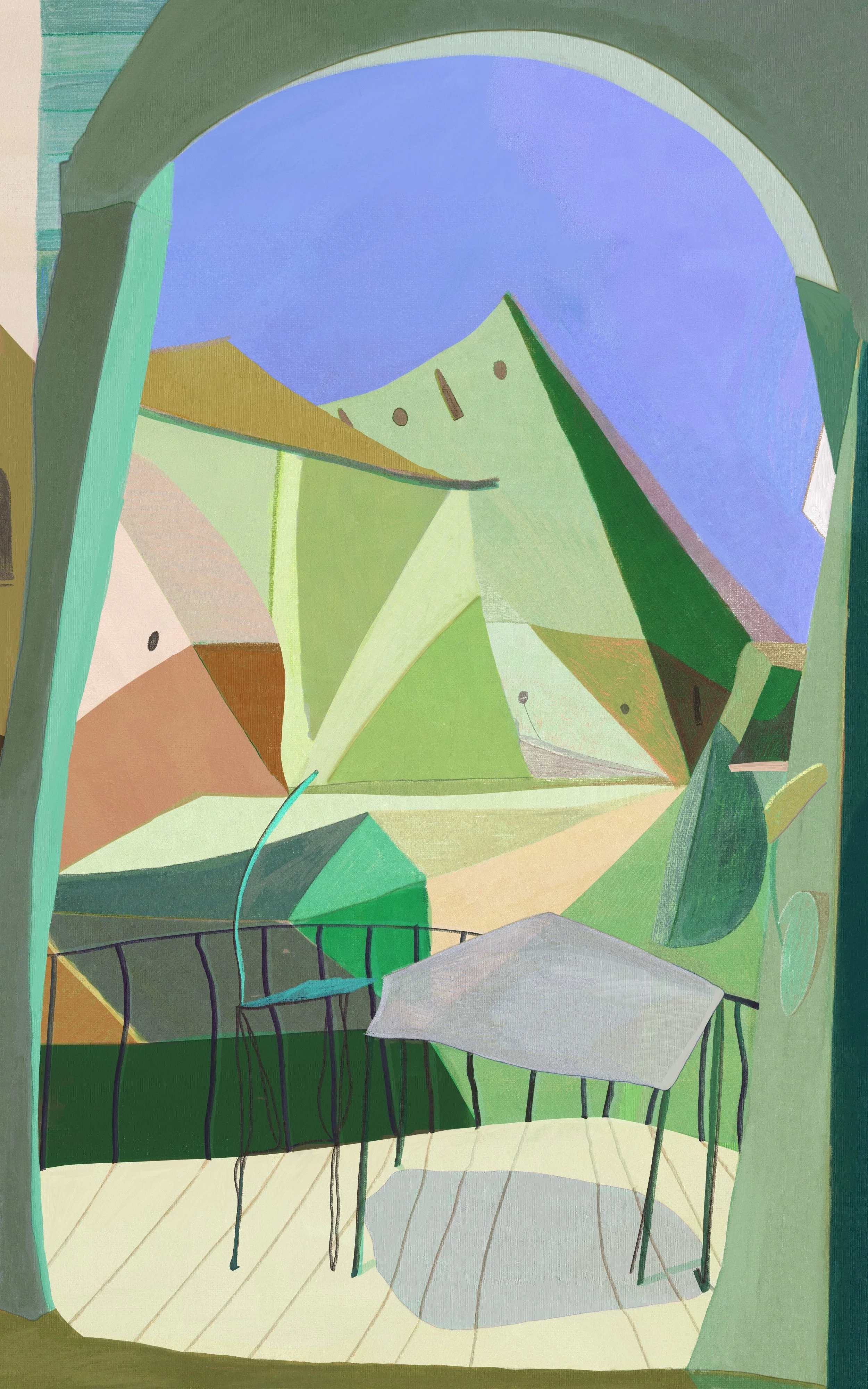 Down the green alleys