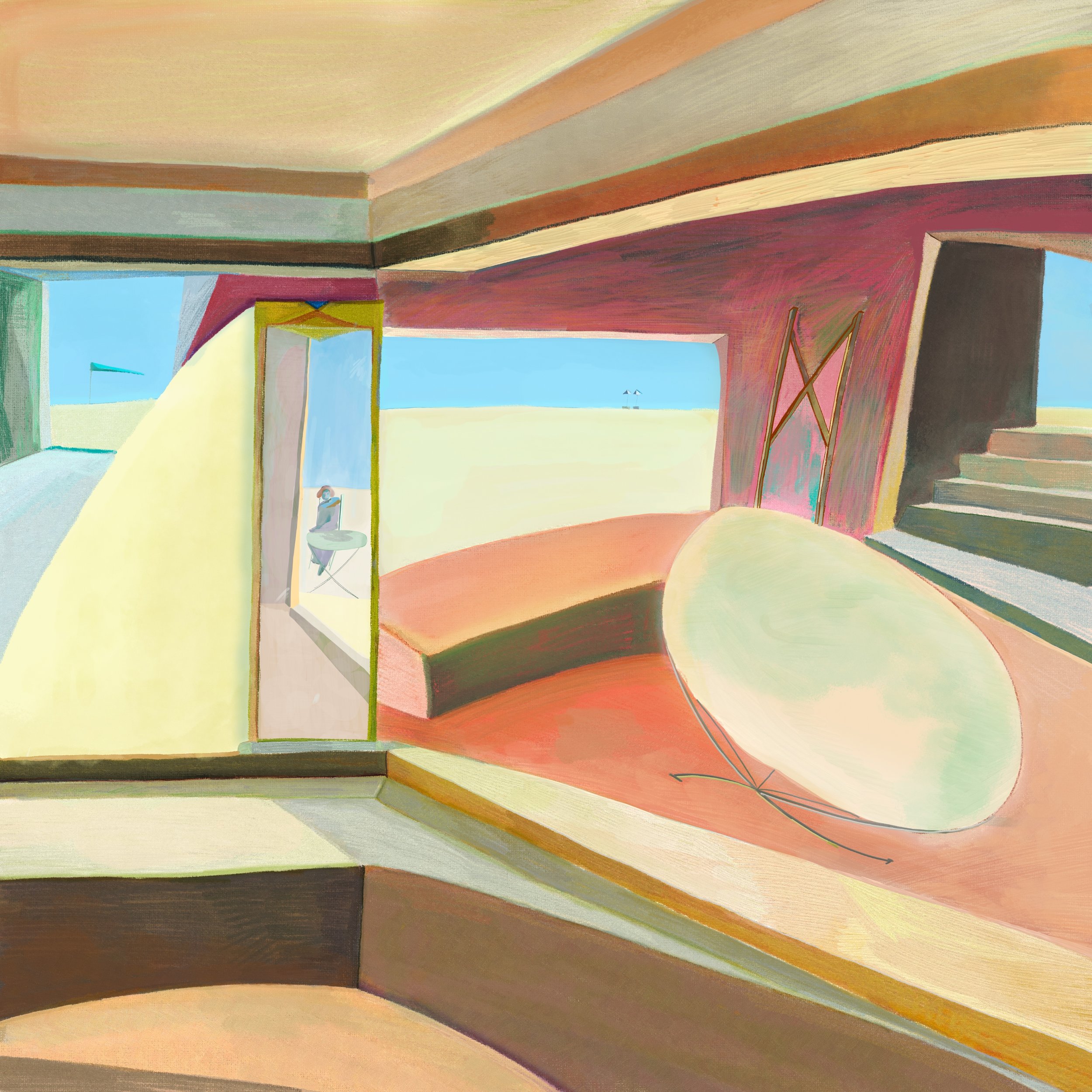 From afar, alone and I