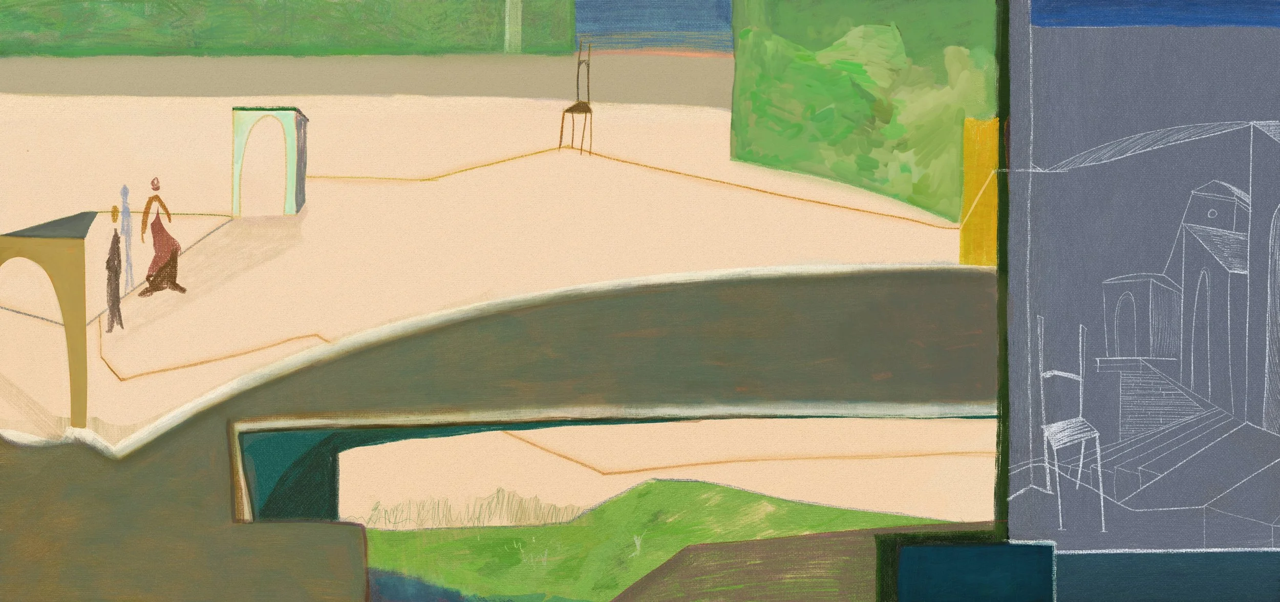 A bridge between garden and its drawing