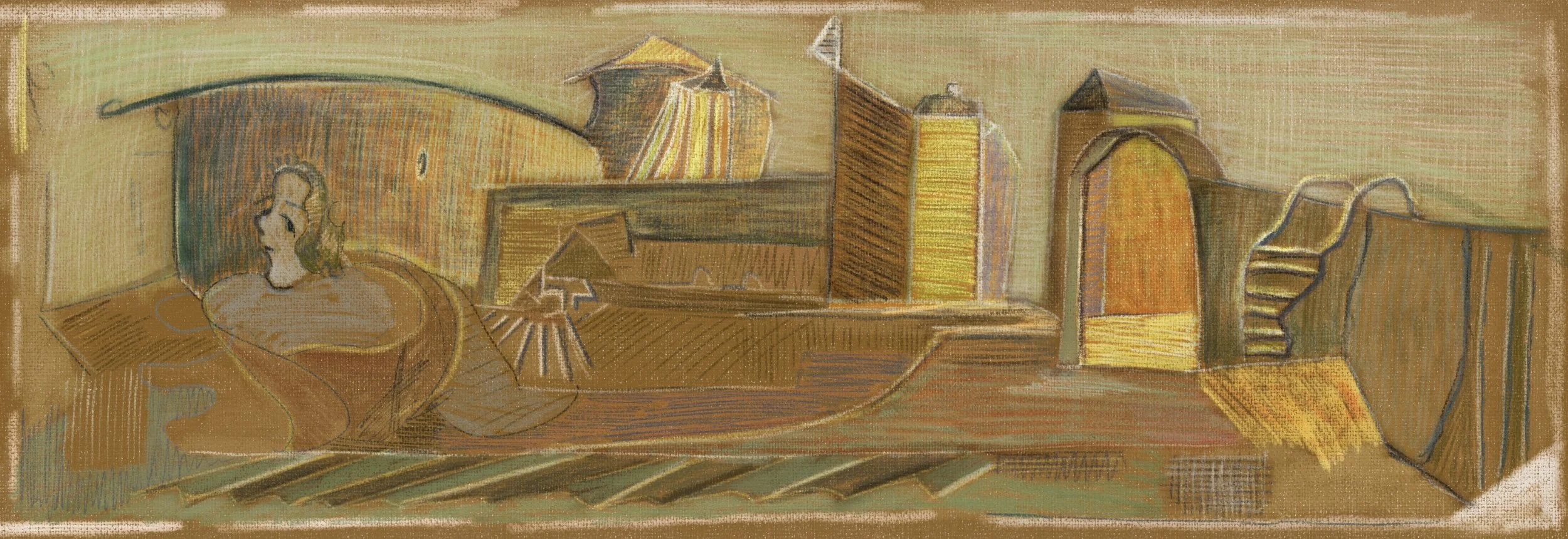 The Sunset and its drawing