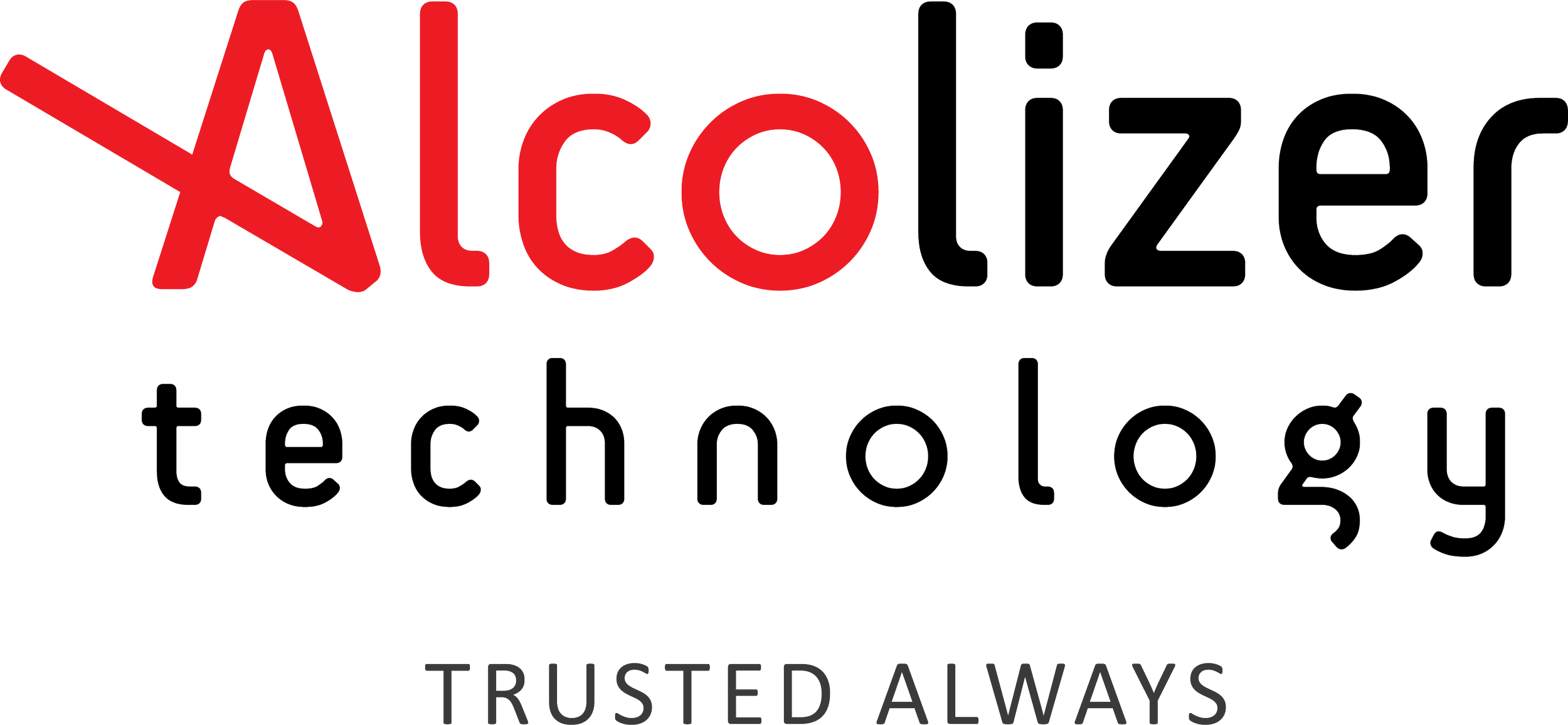 The logo for Alcolizer technology with the words "TRUSTED ALWAYS" below.