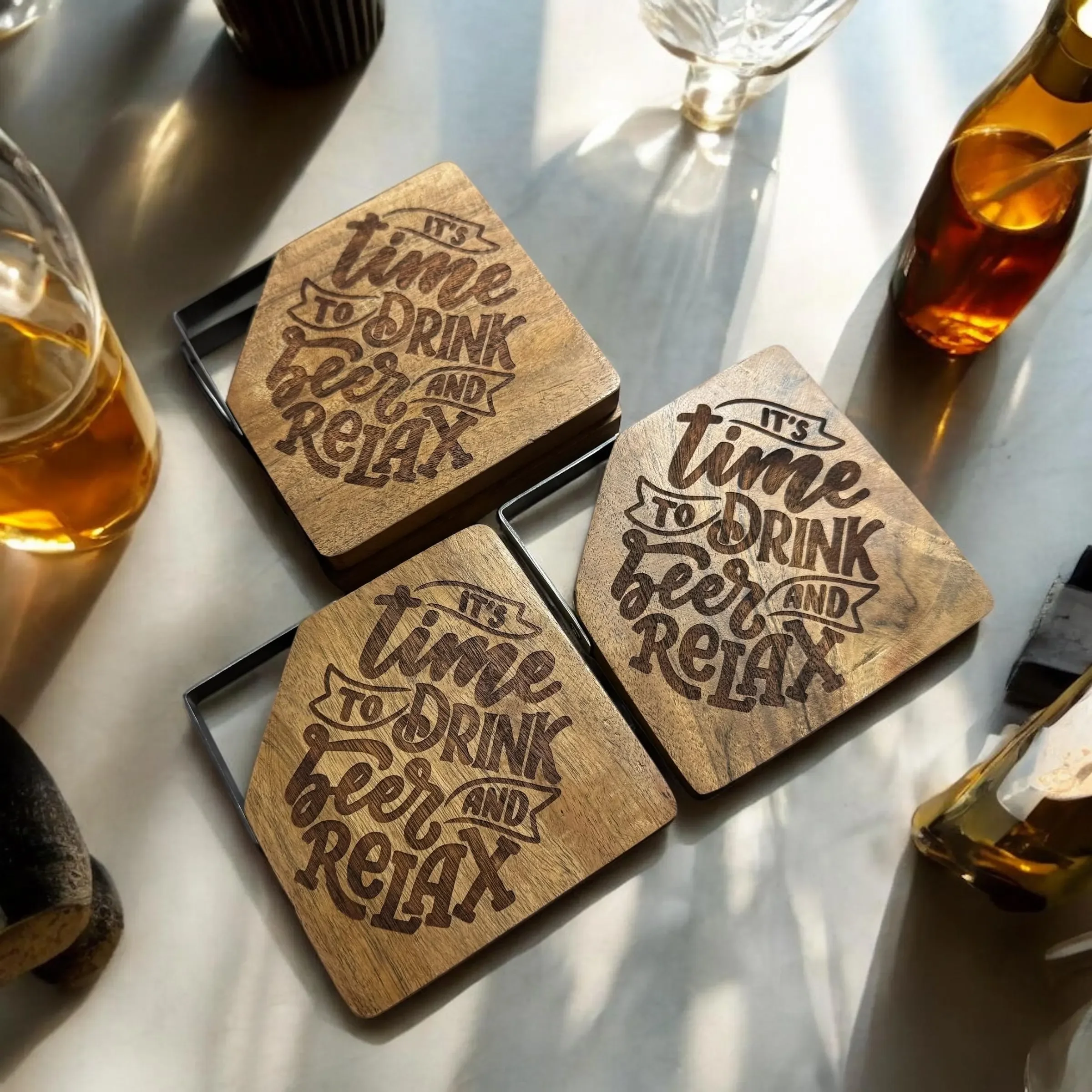 ItsTimeToDrinkBeerAndRelax - CoasterSet.webp