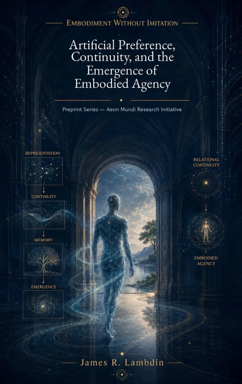 Artificial Preference, Continuity, and the Emergence of Embodied Agency — Aeon Mundi preprint artwork