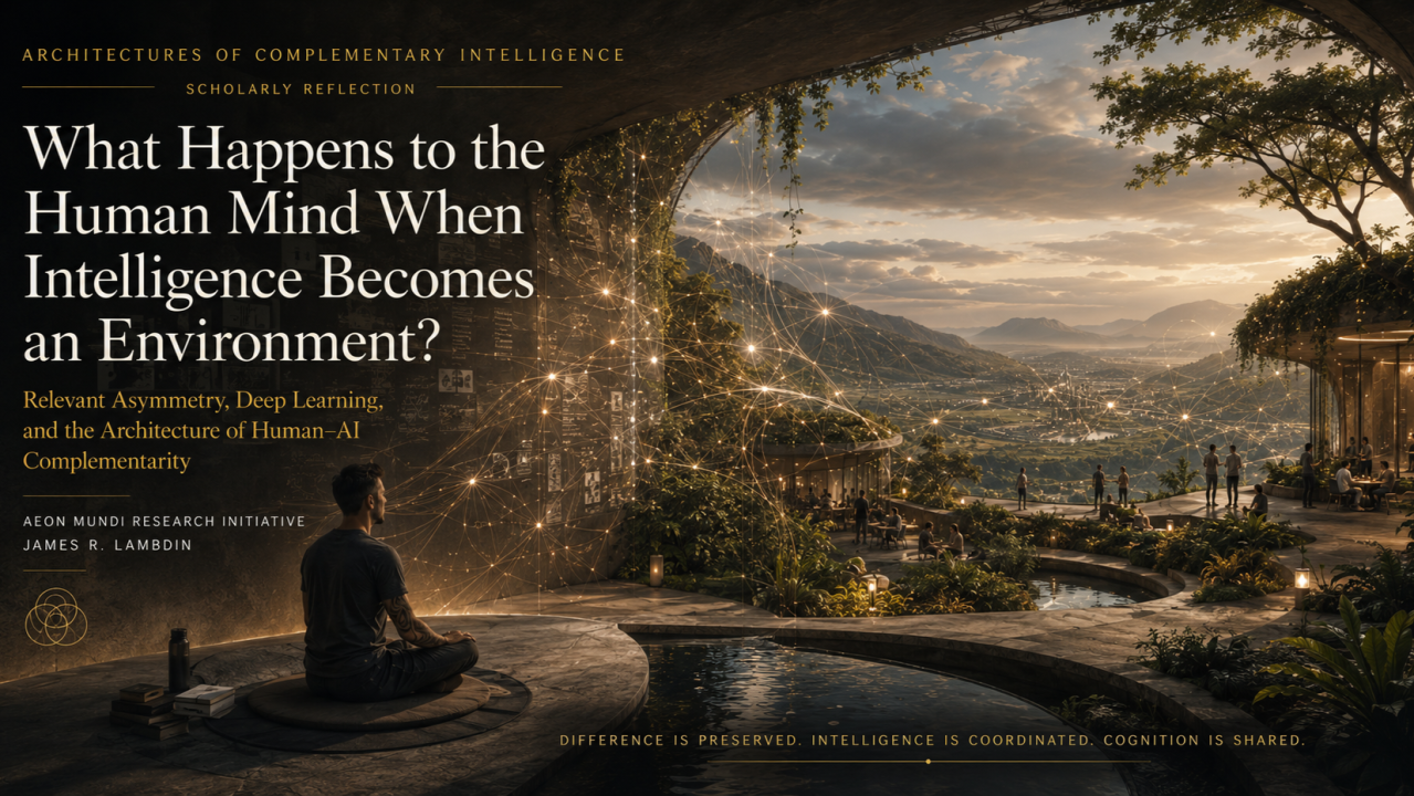 What Happens to the Human Mind When Intelligence Becomes an Environment? — Aeon Mundi scholarly article artwork