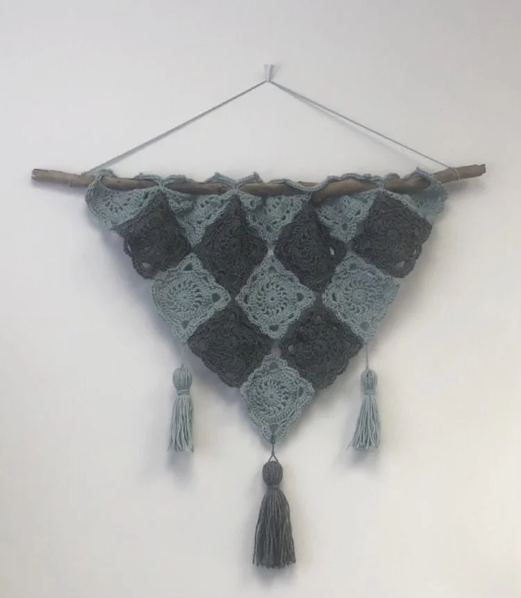Crochet wall hanging
