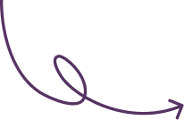 A simple, stylized line drawing of a looping arrow.
