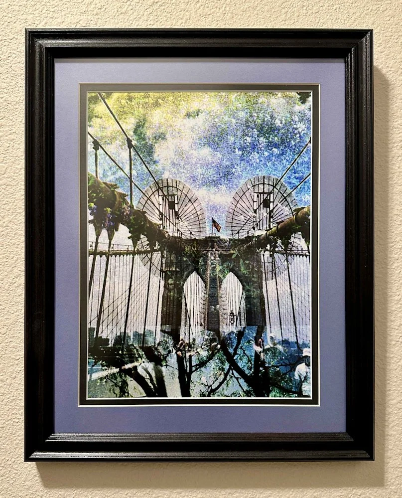 14x11 Framed BK Bridge Bluebonnets