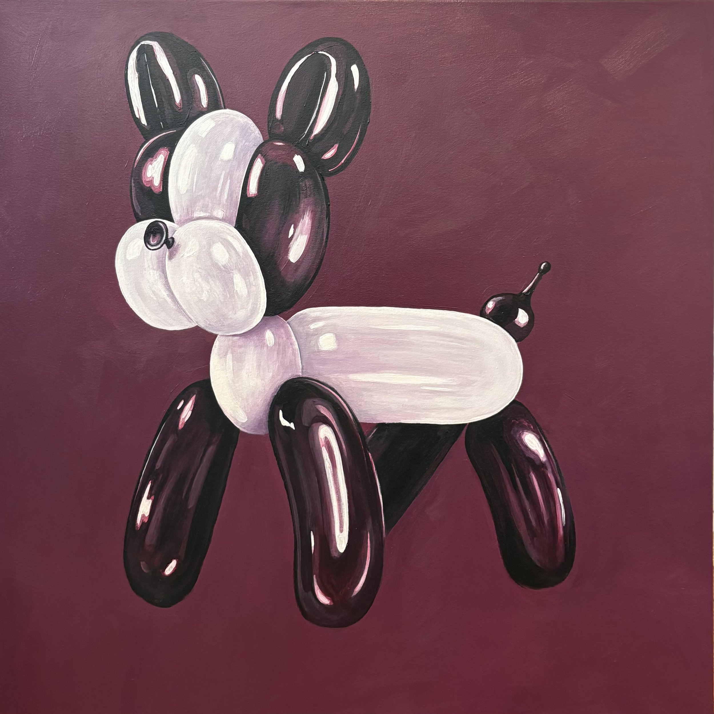 Mozzarella, 32x32", Acrylic on Canvas 
