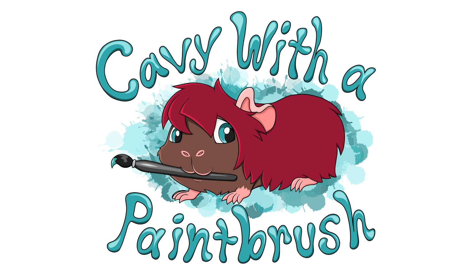 Cavy with a Paintbrush