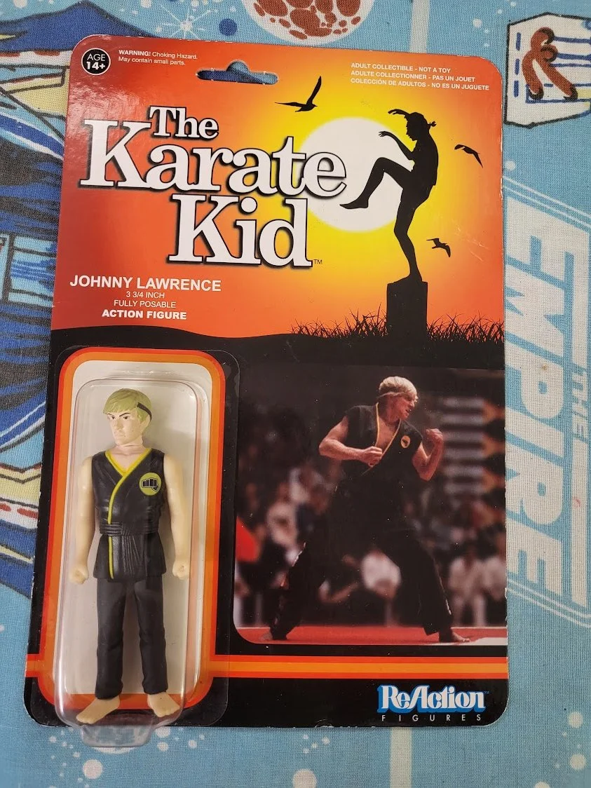 Karate Kid Reaction Johnny Lawrence 3 3/4" carded Figure