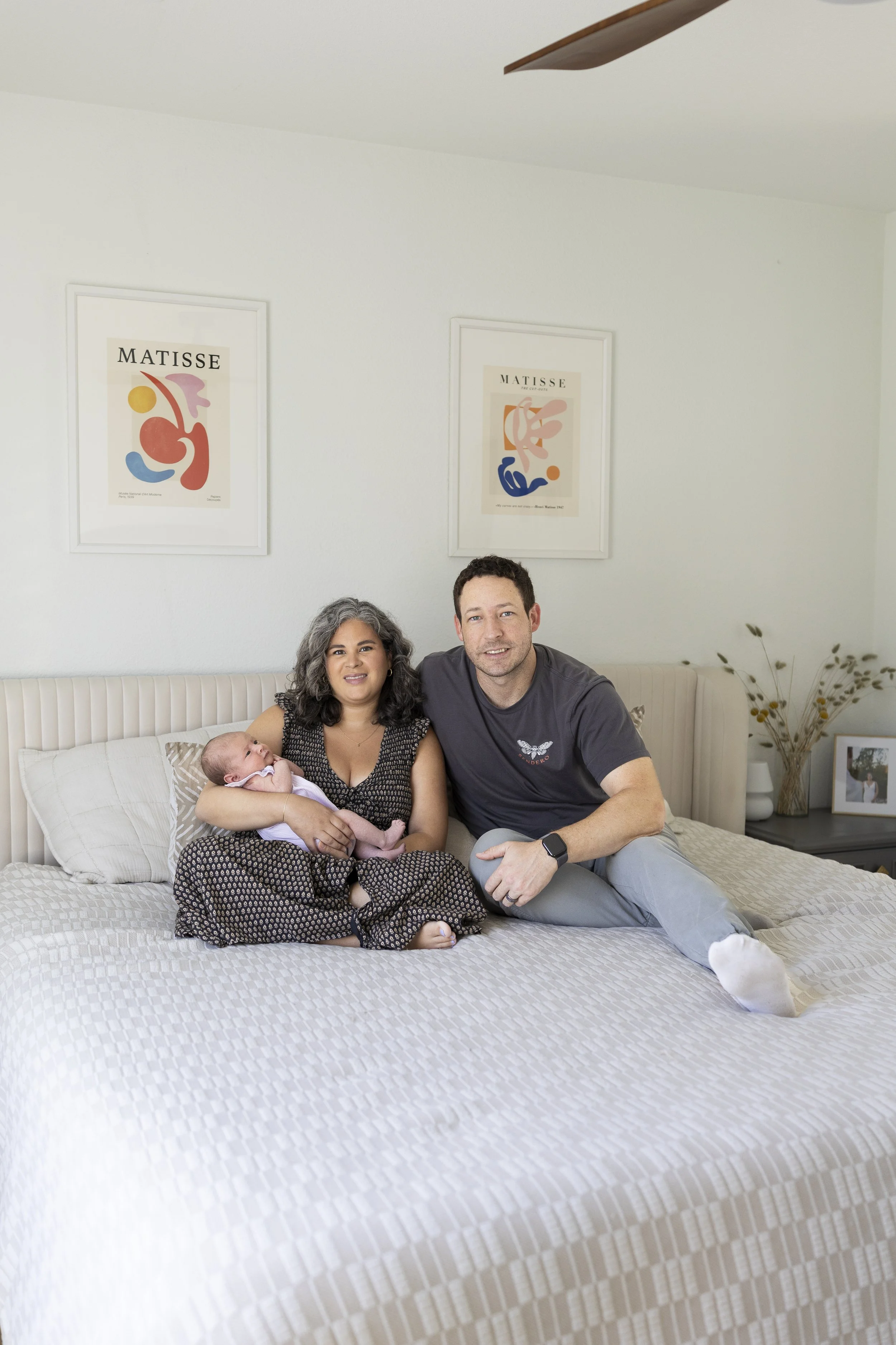 lifestyle newborn, baby girl, in home session, newborn, baby, mom, dad