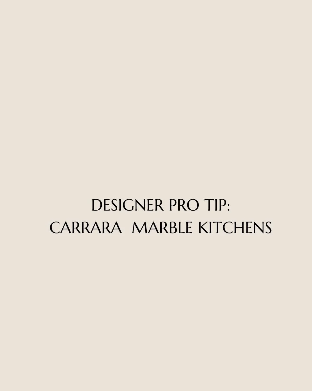 Designer Pro Tip: Carrara Marble

Thought this tip might be helpful for those of you considering classic Carrara marble in your project!

Carrara being such a popular and classic stone can be hard to pair against whites. This is because it has a cool