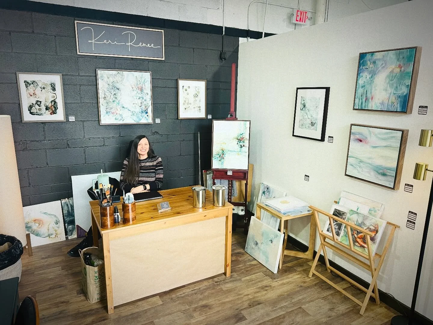 Thank you to all who visited my studio opening yesterday! How incredible to finally share my art with the world. I can&rsquo;t wait to watch it grow. I will be here until noon today and then I am headed to Chicago for an art and meditation adventure.